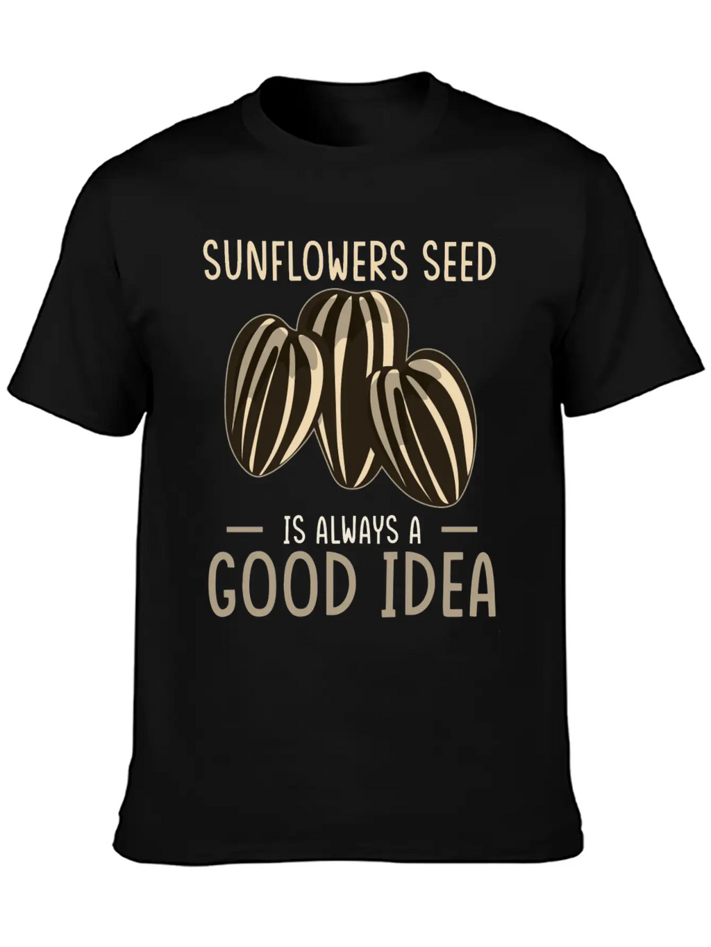 Sunflower Seeds Basic Graphic T-Shirt – Daily Comfort In Soft Cotton