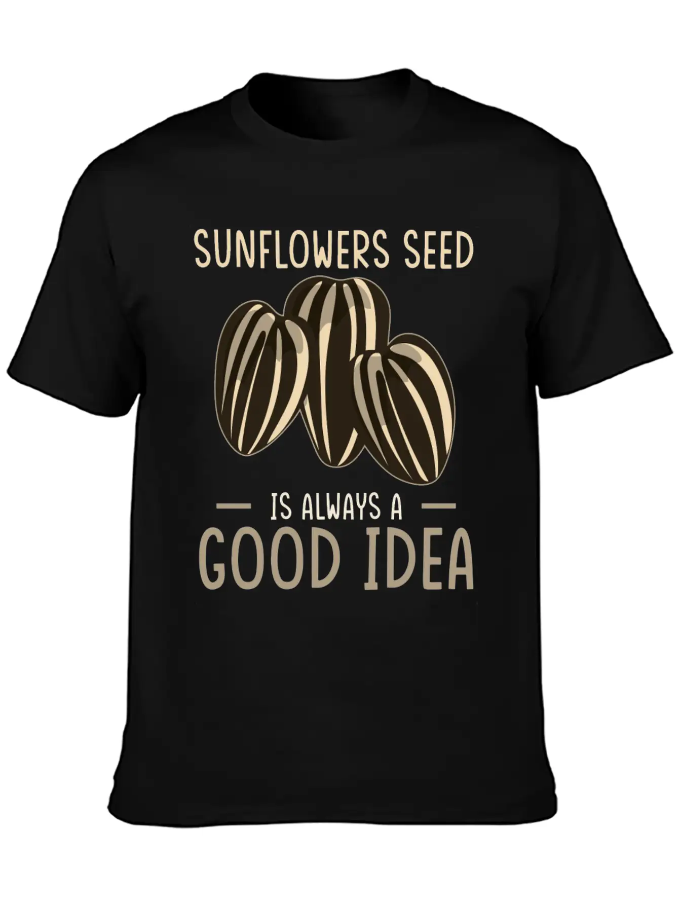 Sunflower Seeds Basic Graphic T-Shirt – Daily Comfort In Soft Cotton