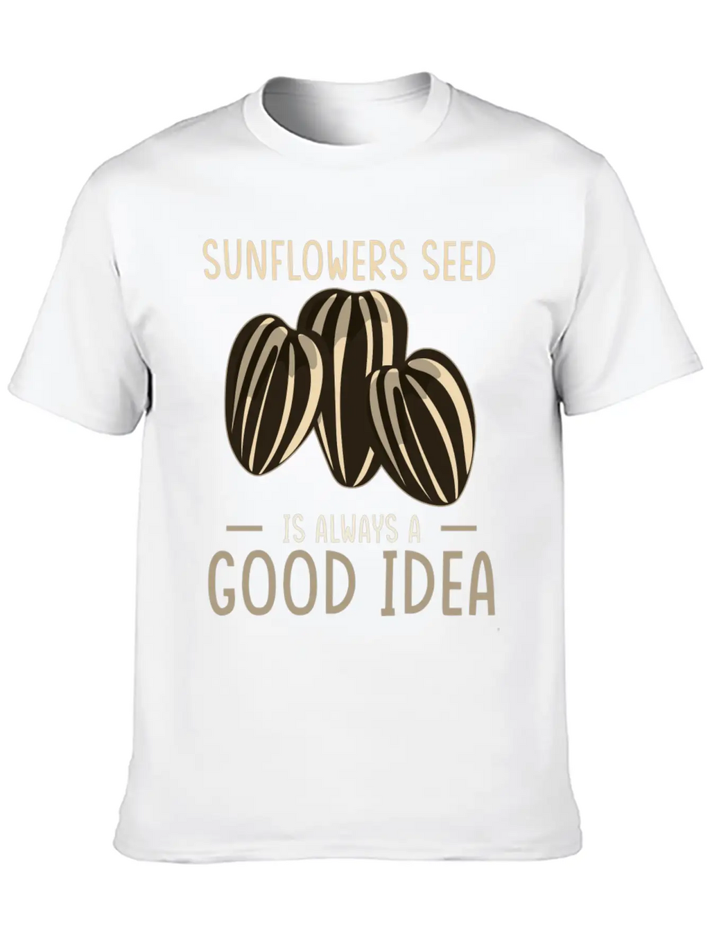 Sunflower Seeds Basic Graphic T-Shirt – Daily Comfort In Soft Cotton