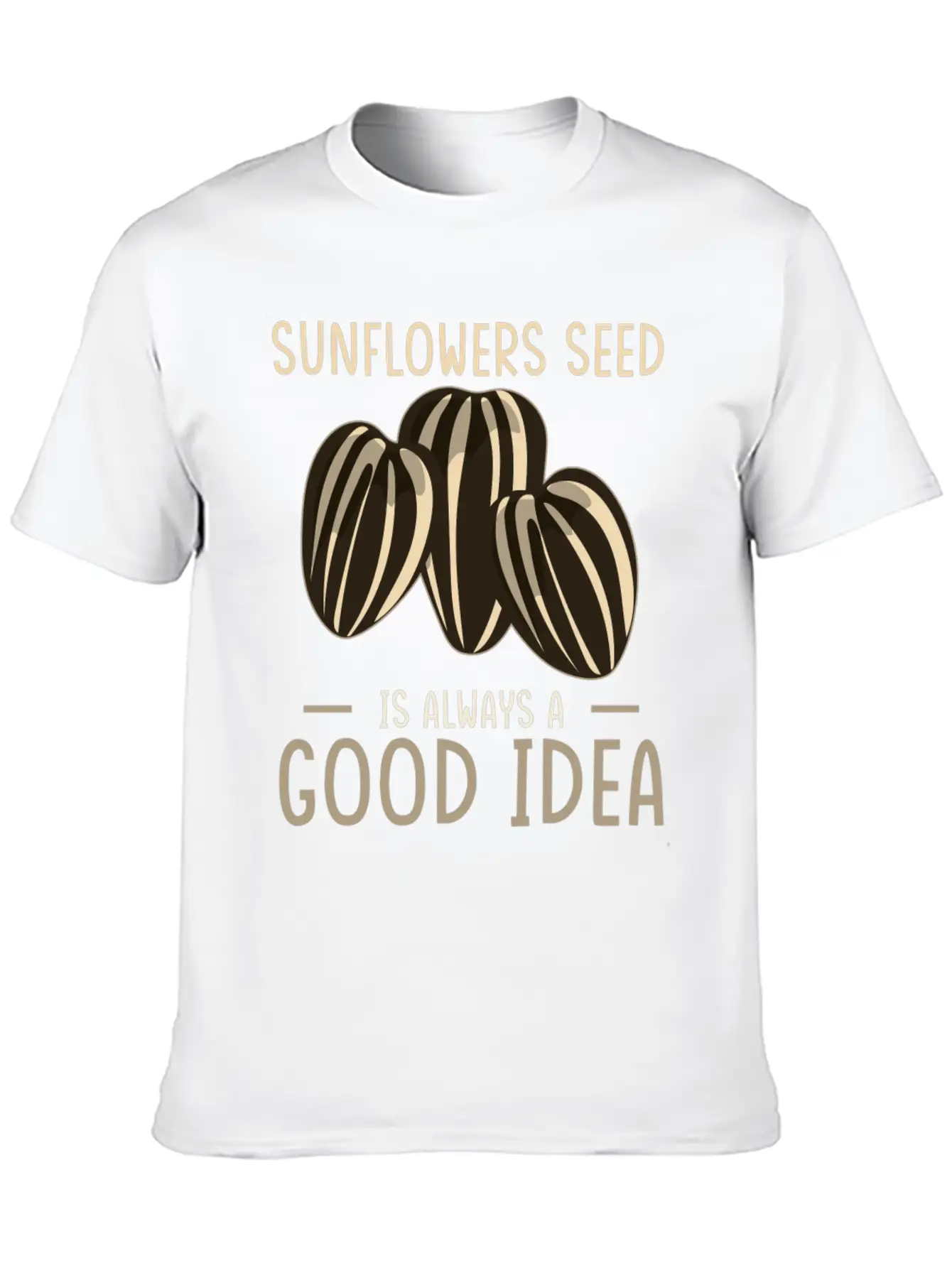 Sunflower Seeds Basic Graphic T-Shirt – Daily Comfort In Soft Cotton