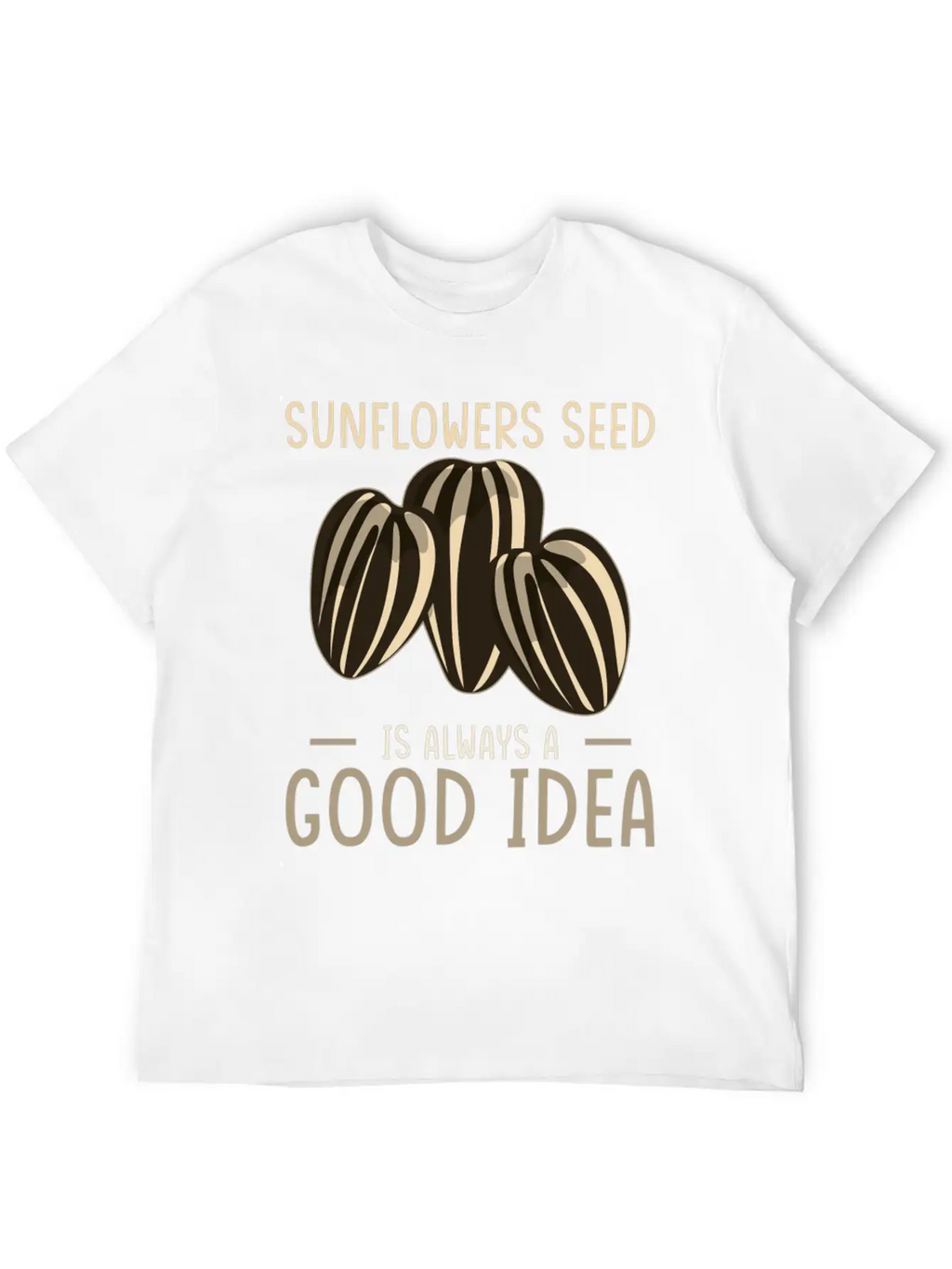 Sunflower Seeds Basic Graphic T-Shirt – Daily Comfort In Soft Cotton