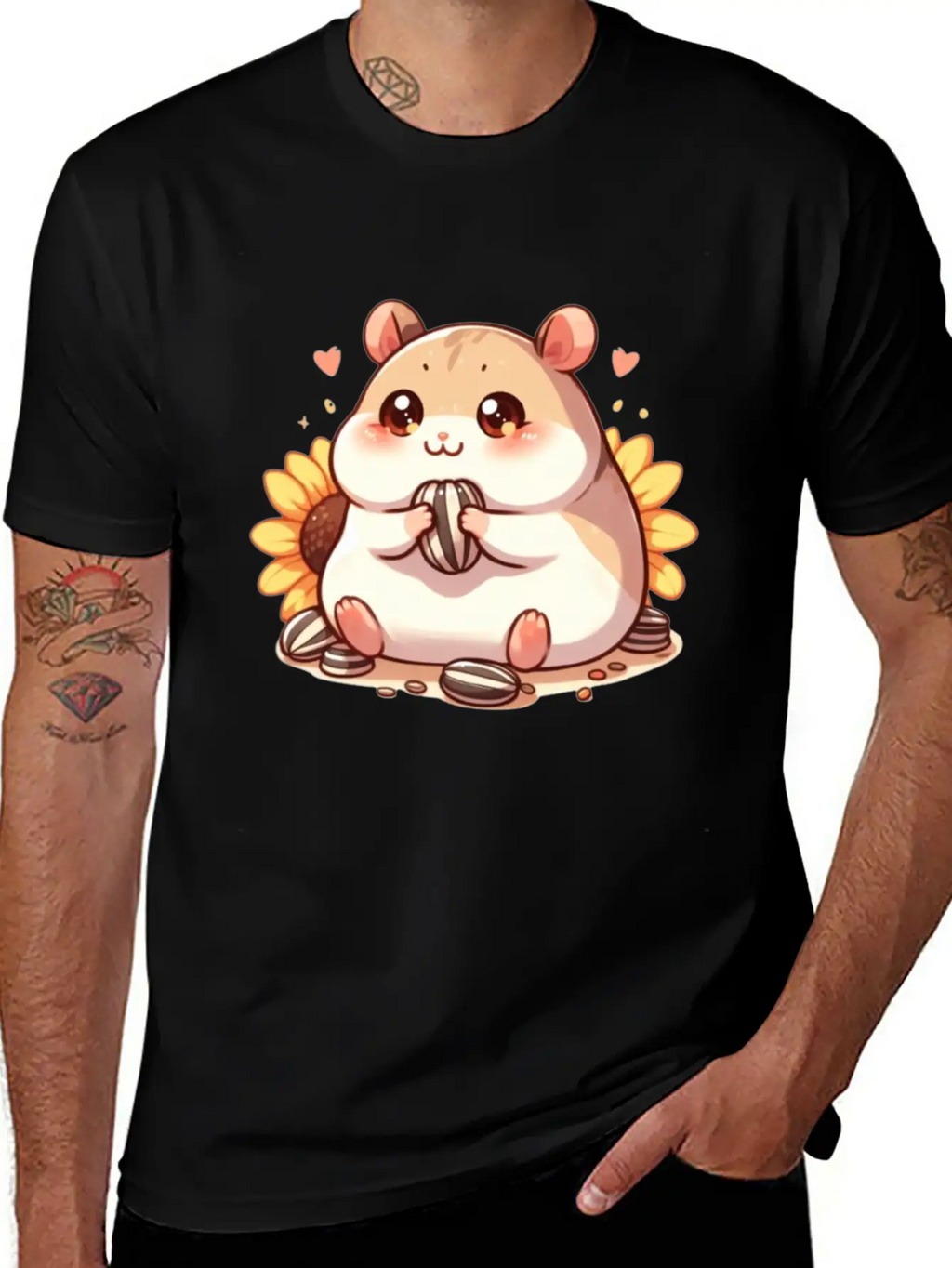 Sunflower Seeds & Hamsters Timeless Short Sleeve Tee – Comfy And Minimalist Design