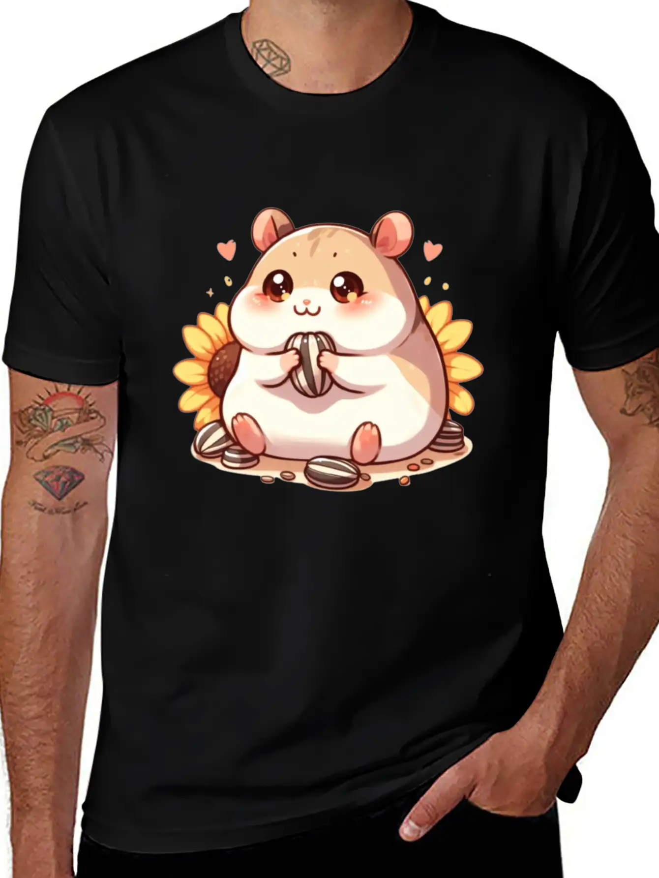 Sunflower Seeds & Hamsters Timeless Short Sleeve Tee – Comfy And Minimalist Design
