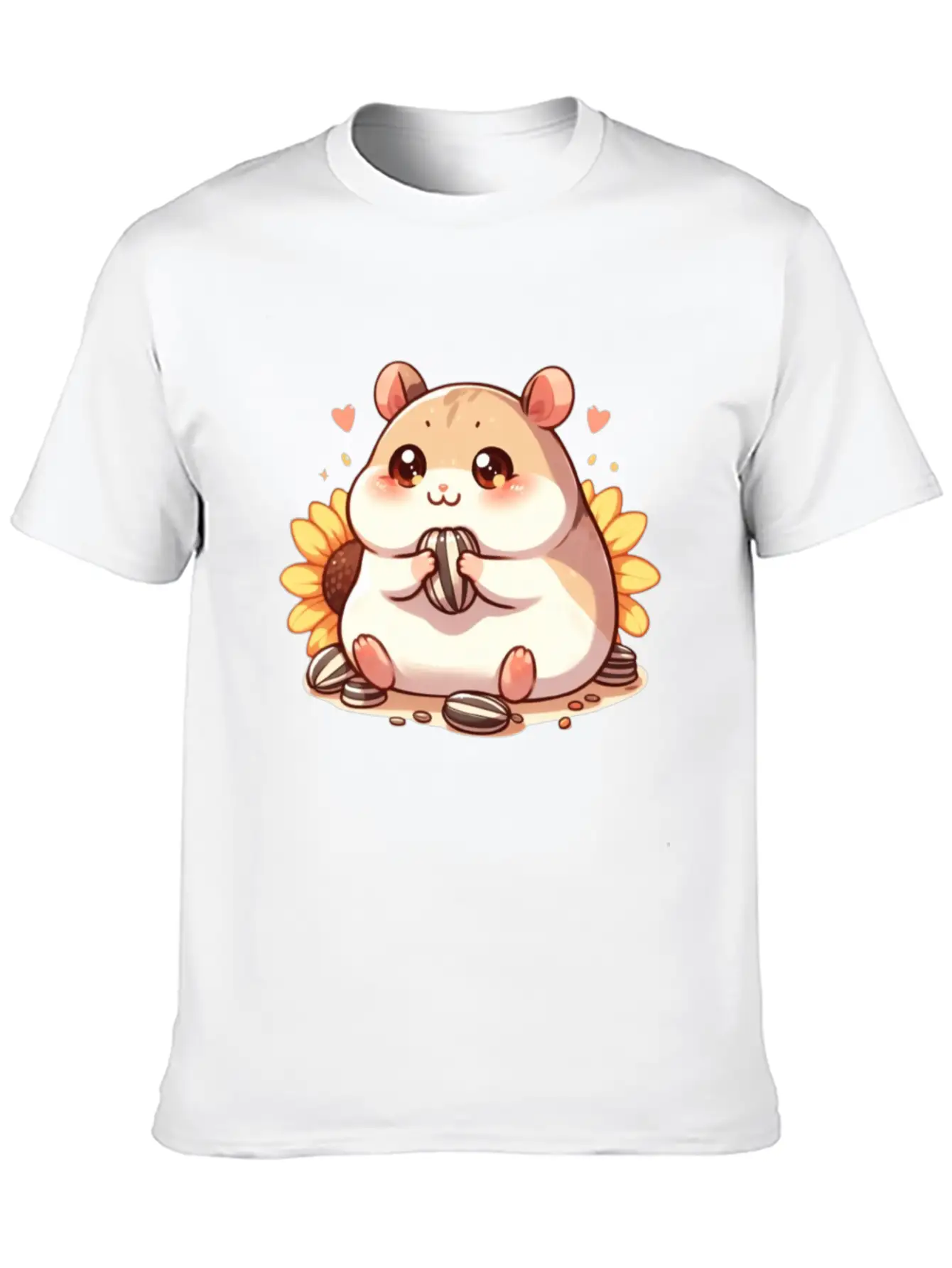 Sunflower Seeds & Hamsters Timeless Short Sleeve Tee – Comfy And Minimalist Design