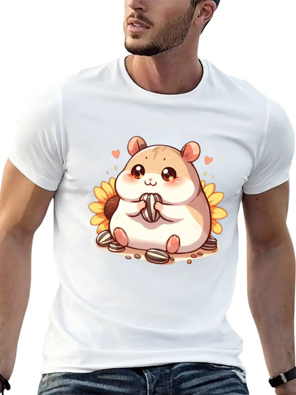 Sunflower Seeds & Hamsters Timeless Short Sleeve Tee – Comfy And Minimalist Design