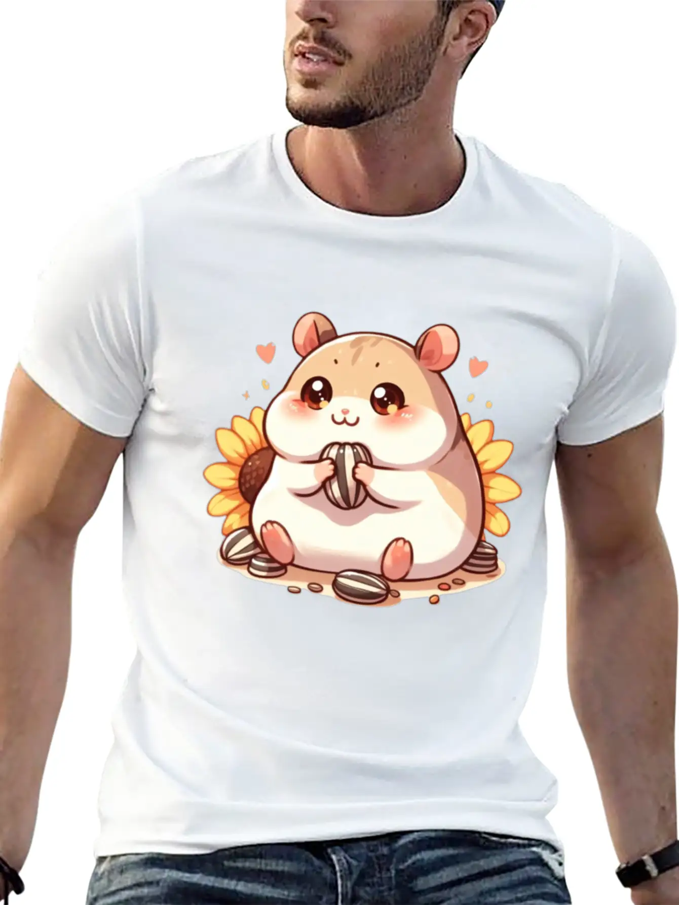 Sunflower Seeds & Hamsters Timeless Short Sleeve Tee – Comfy And Minimalist Design