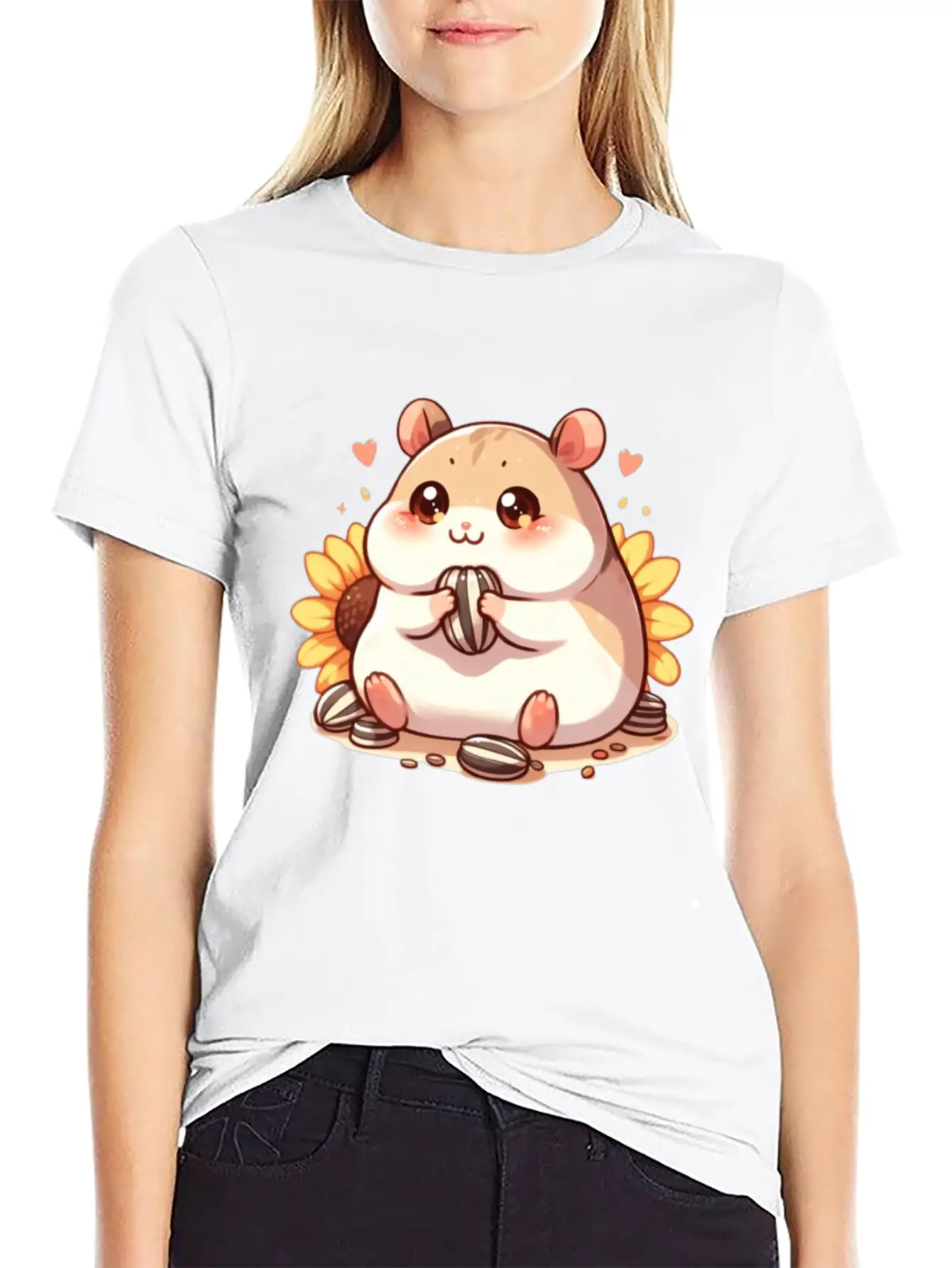 Sunflower Seeds & Hamsters Timeless Short Sleeve Tee – Comfy And Minimalist Design