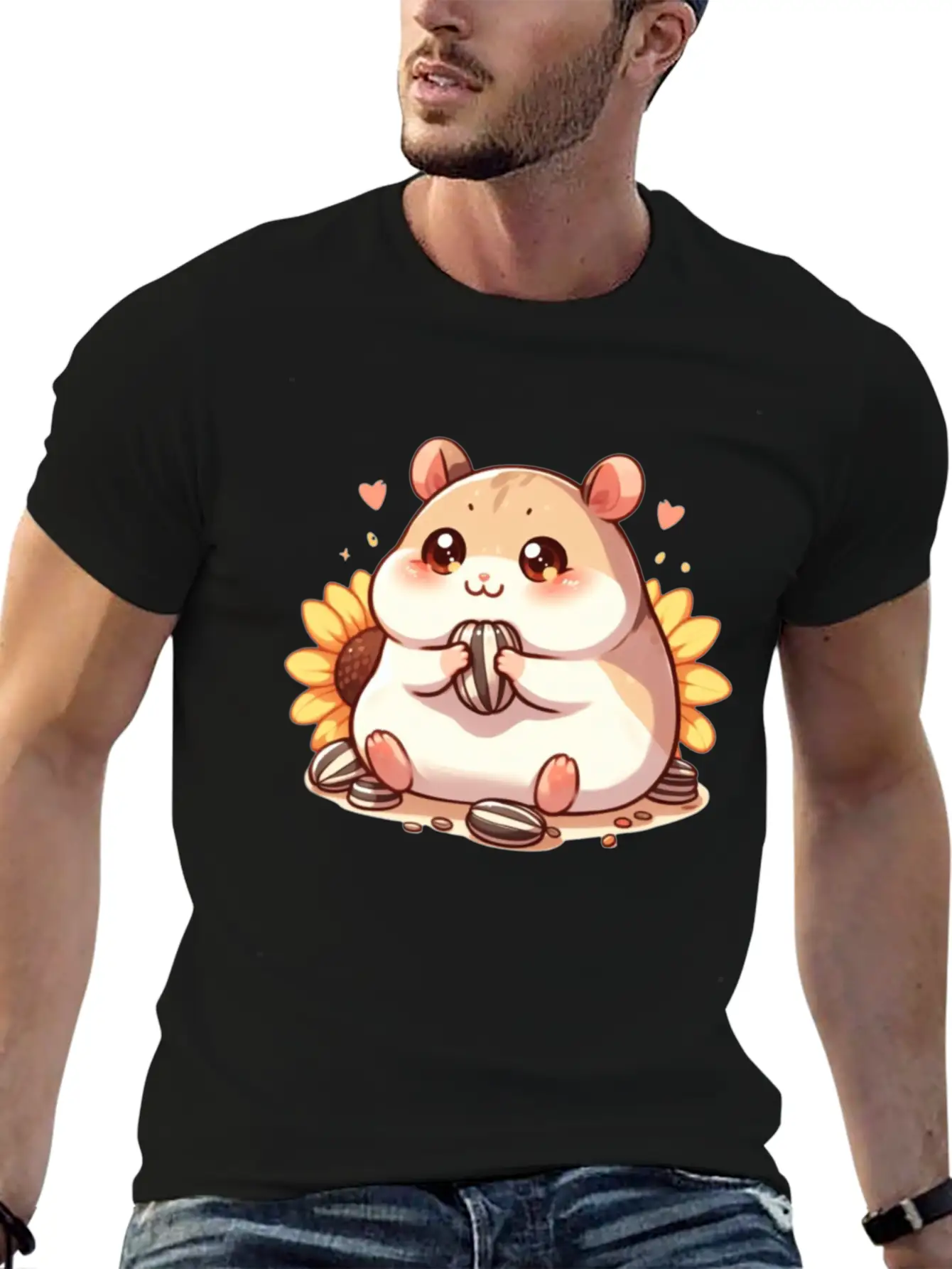 Sunflower Seeds & Hamsters Timeless Short Sleeve Tee – Comfy And Minimalist Design