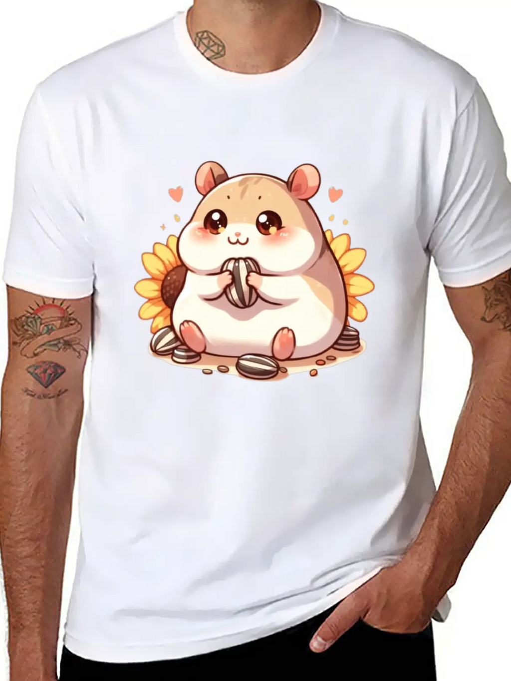 Sunflower Seeds & Hamsters Timeless Short Sleeve Tee – Comfy And Minimalist Design