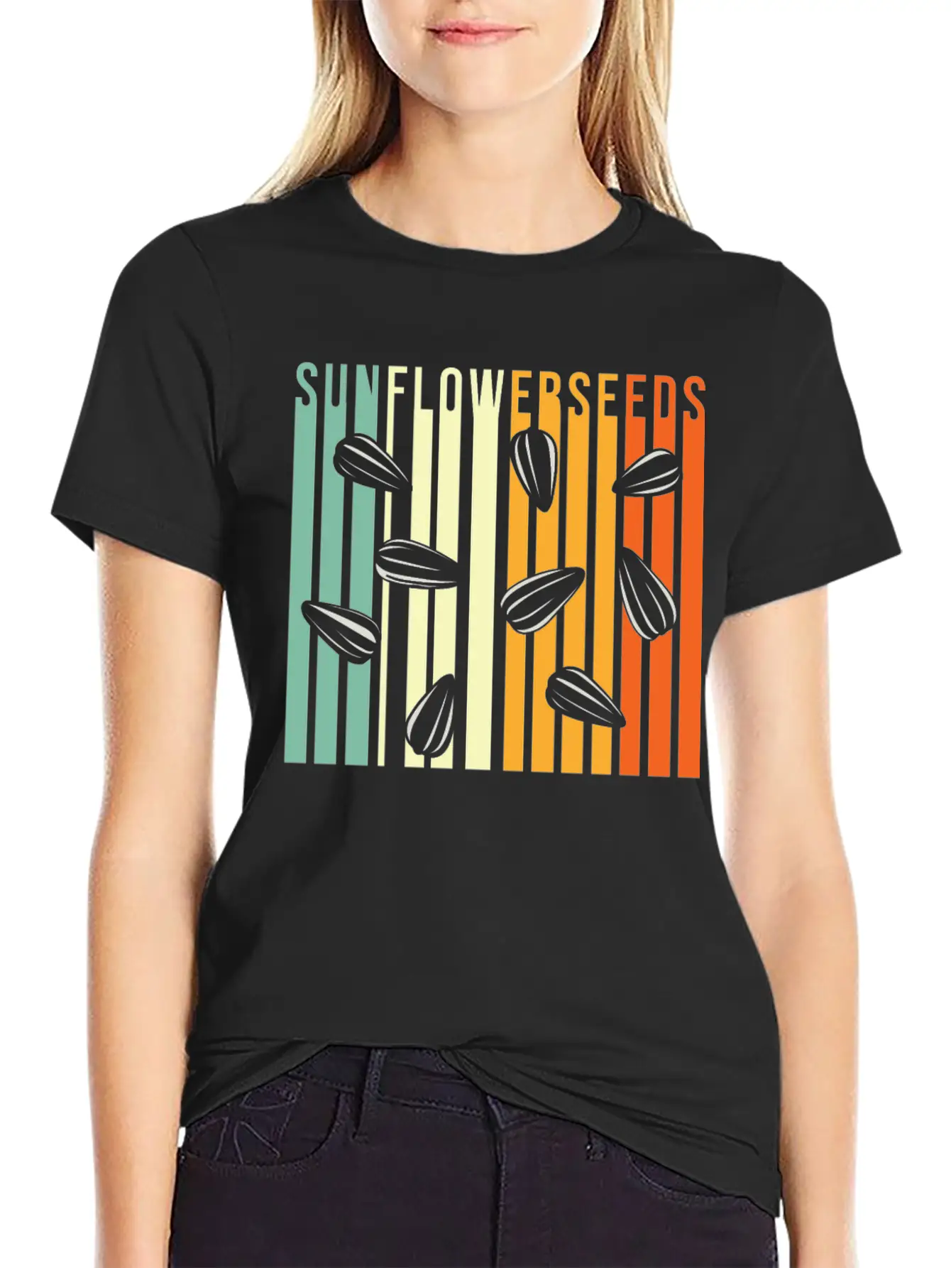 Sunflower Seeds Unisex Casual T-Shirt – Clean Design For Daily Comfort