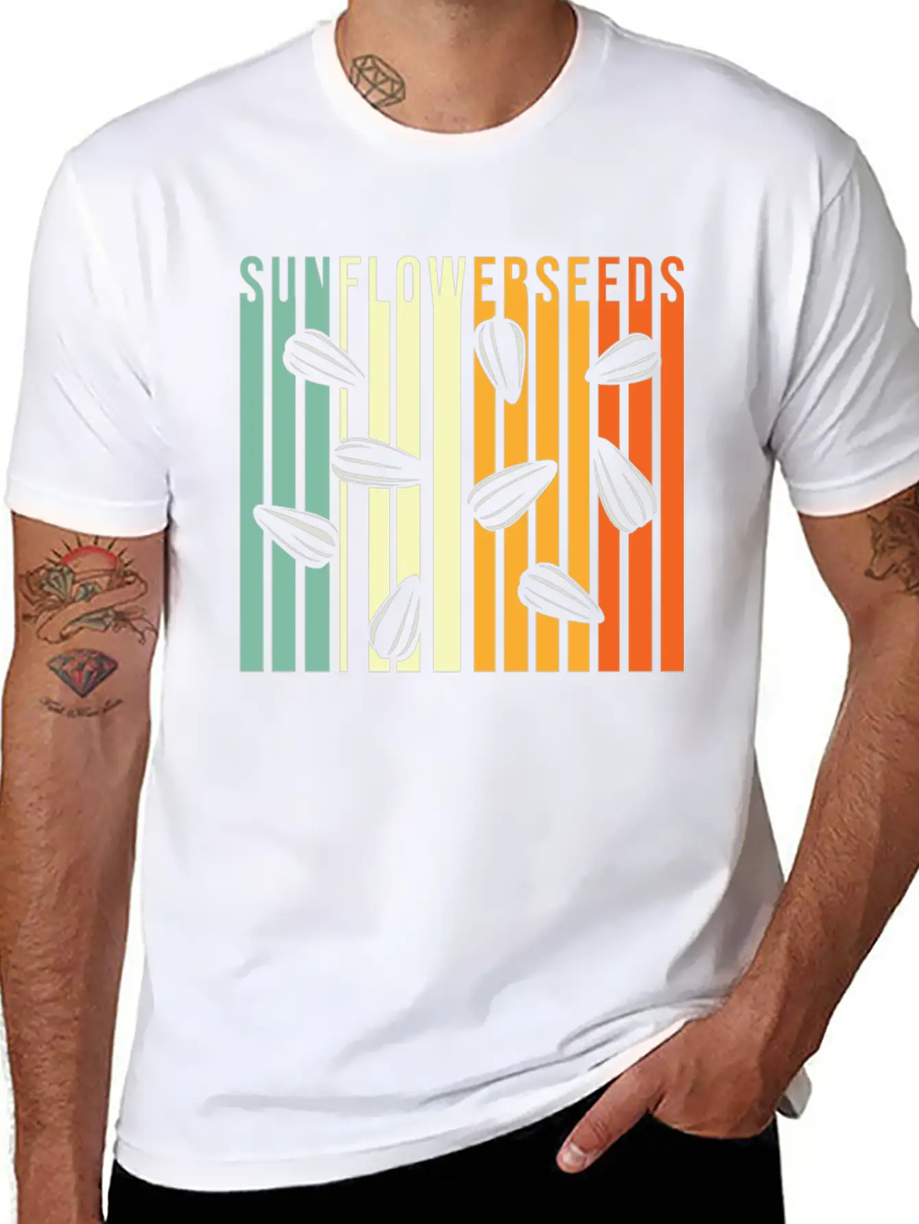 Sunflower Seeds Unisex Casual T-Shirt – Clean Design For Daily Comfort