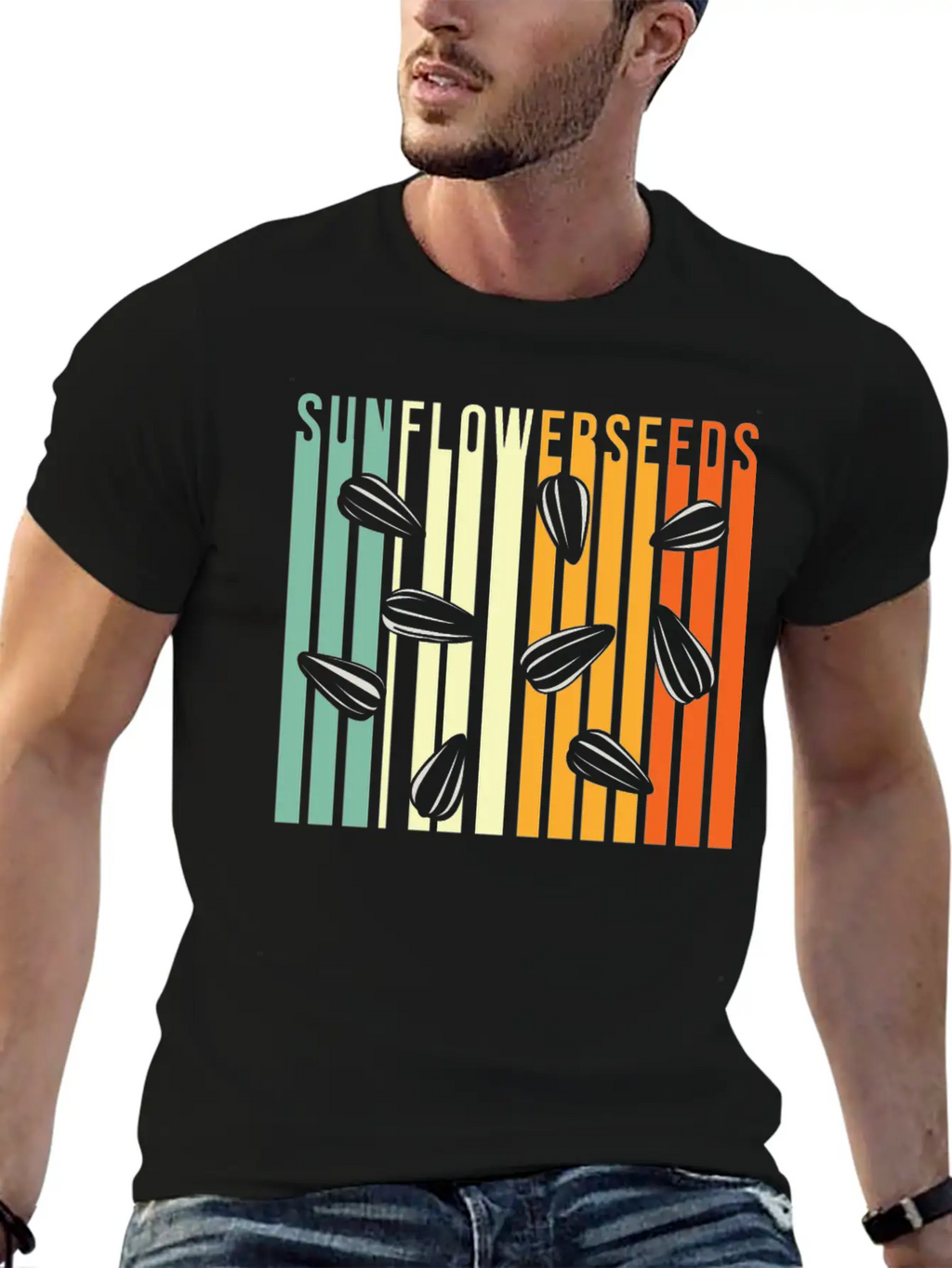 Sunflower Seeds Unisex Casual T-Shirt – Clean Design For Daily Comfort