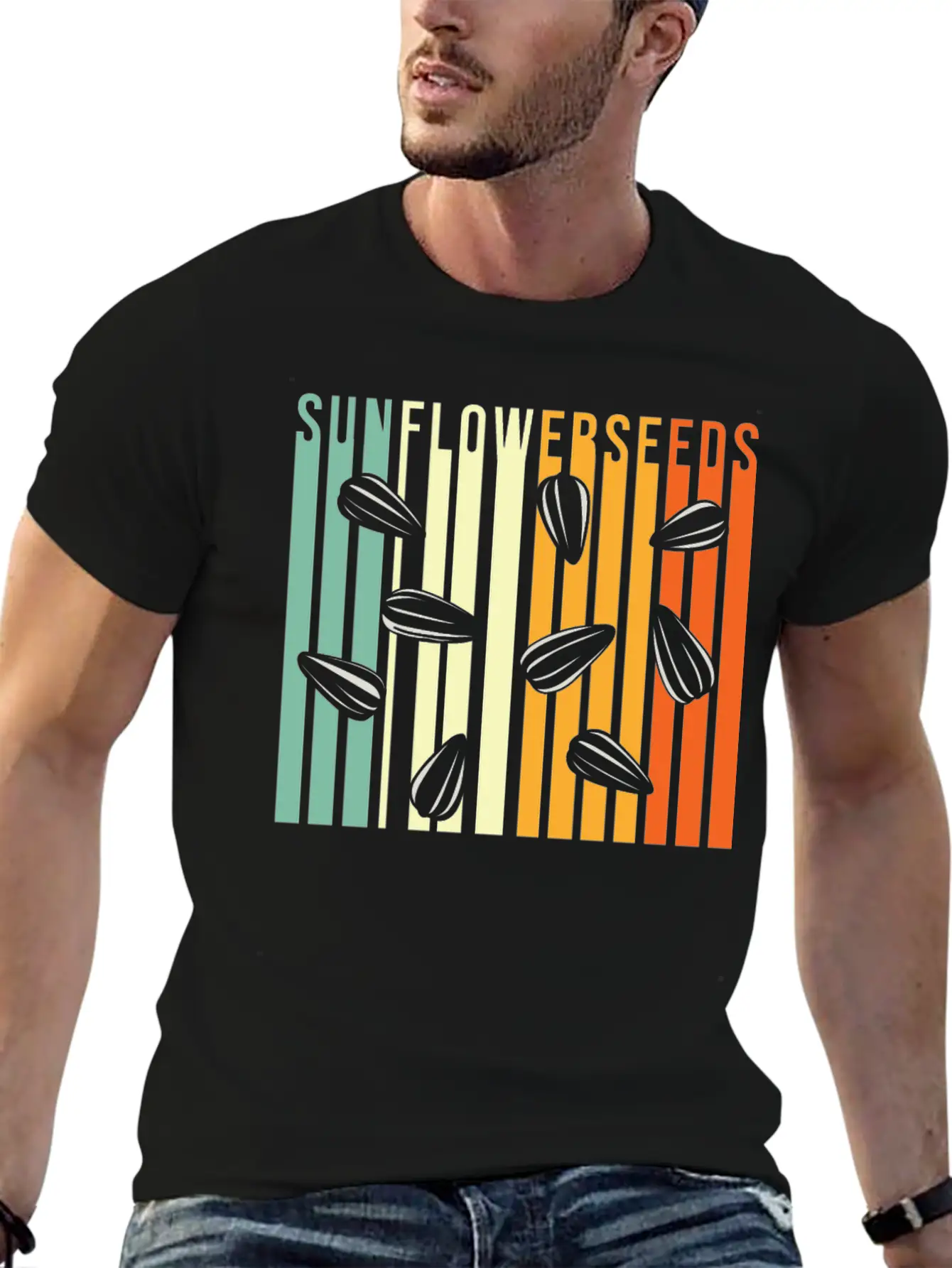 Sunflower Seeds Unisex Casual T-Shirt – Clean Design For Daily Comfort