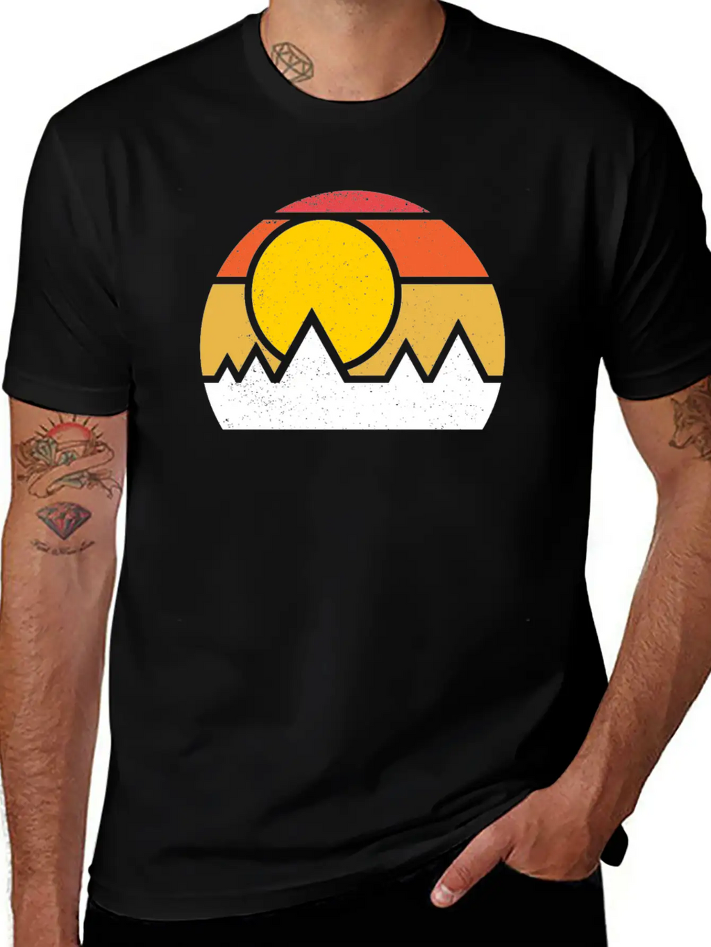 Sunrise Basic Graphic T-Shirt – Daily Comfort In Soft Cotton