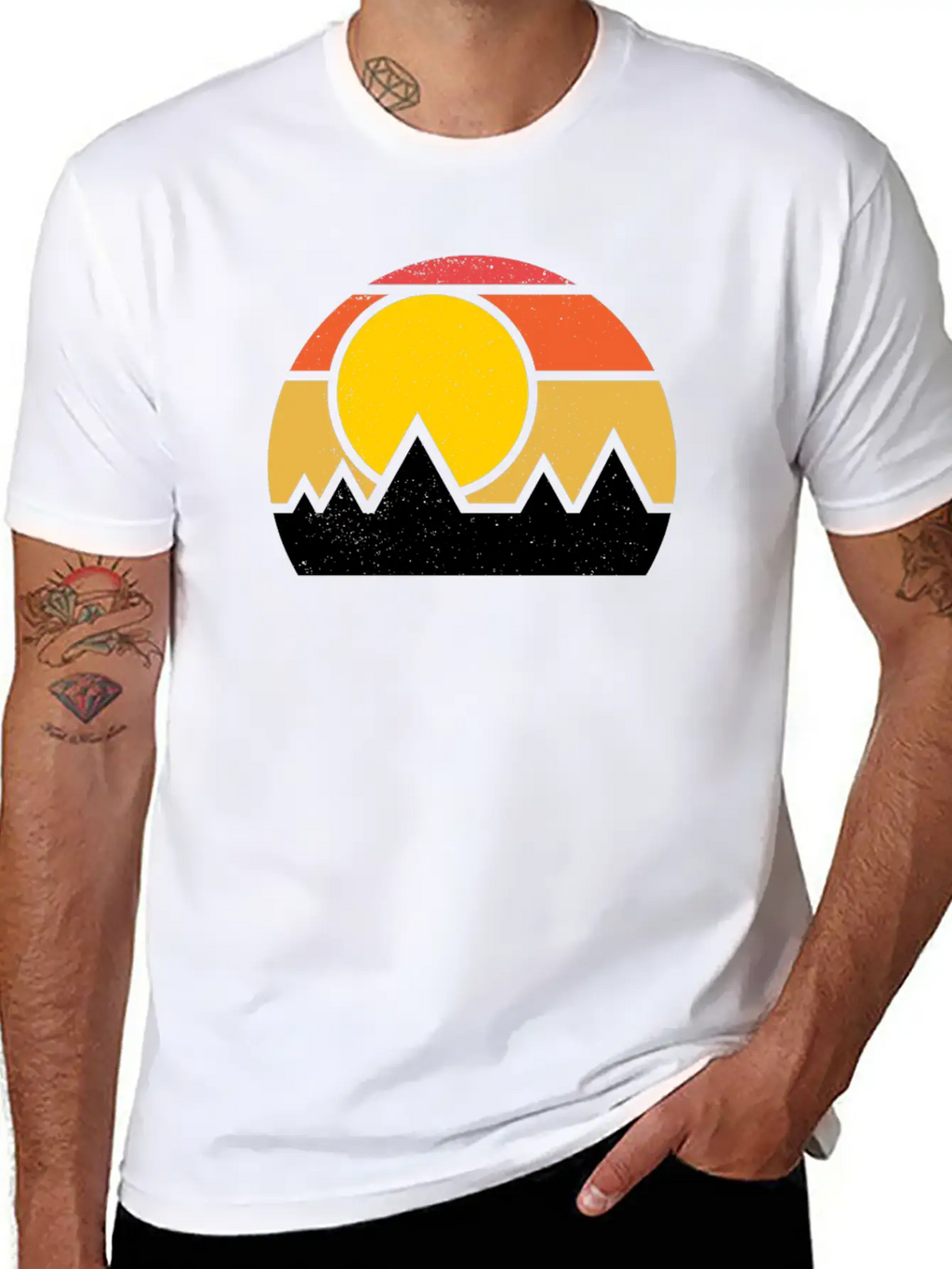 Sunrise Basic Graphic T-Shirt – Daily Comfort In Soft Cotton