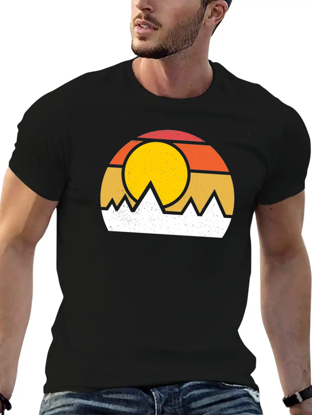 Sunrise Basic Graphic T-Shirt – Daily Comfort In Soft Cotton