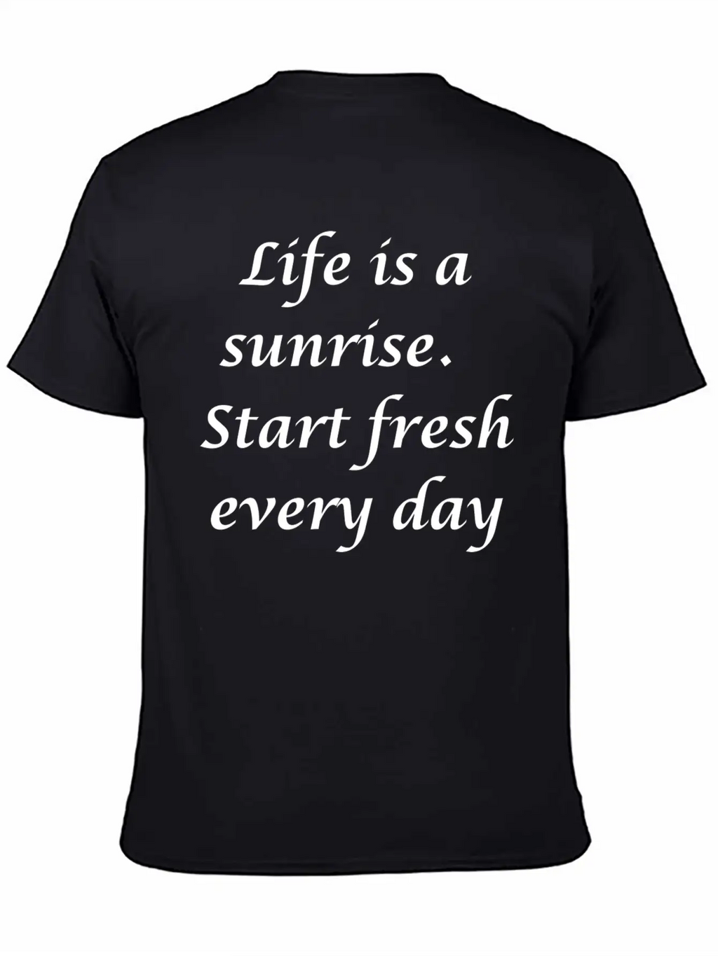 Sunrise Unisex Casual T-Shirt – Clean Design For Daily Comfort