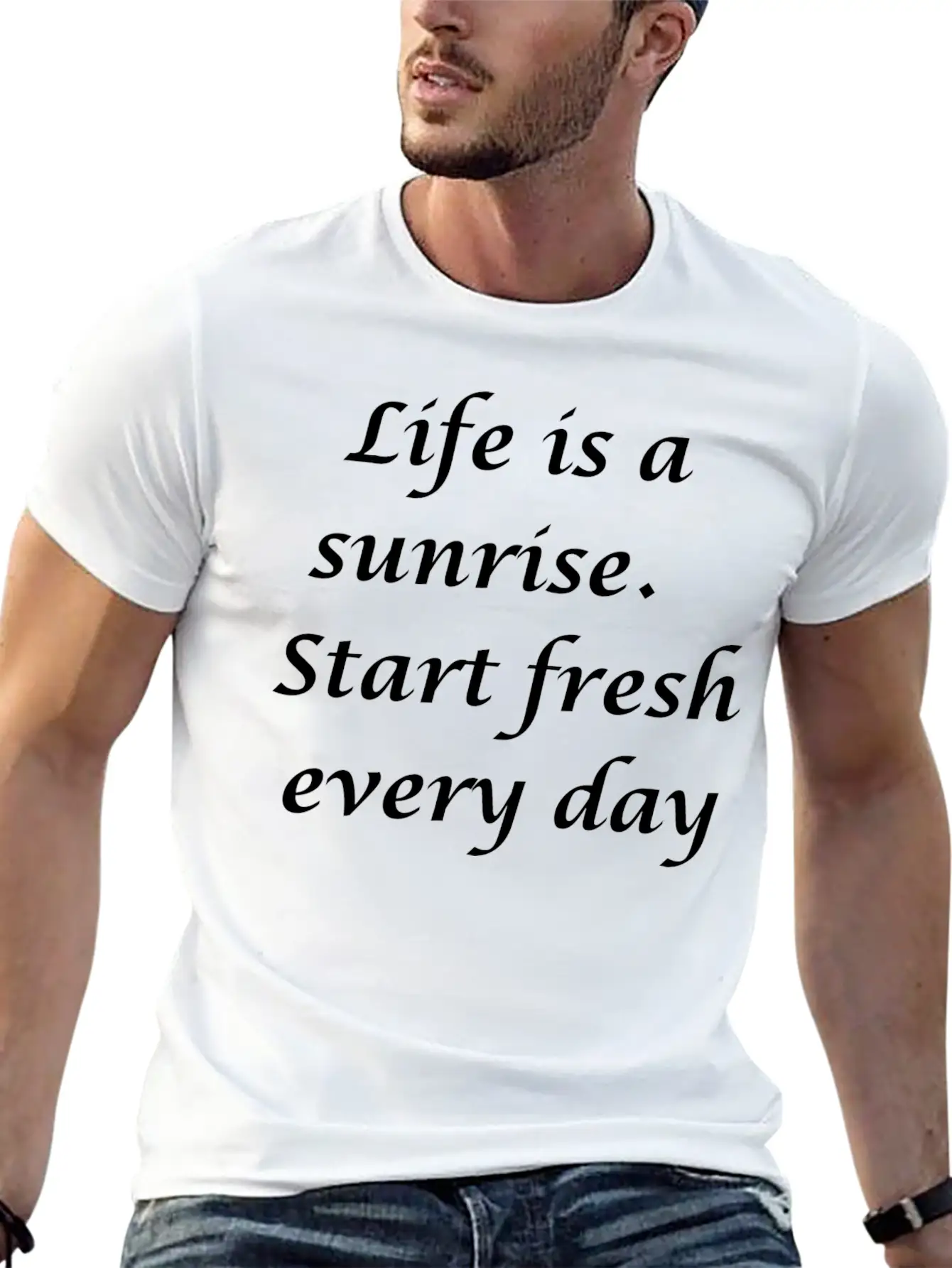 Sunrise Unisex Casual T-Shirt – Clean Design For Daily Comfort