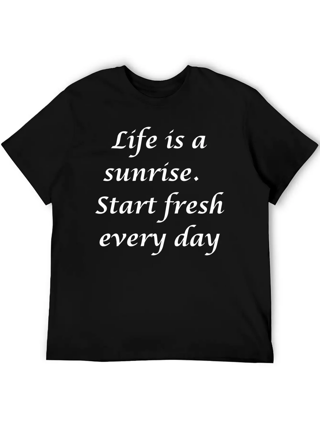 Sunrise Unisex Casual T-Shirt – Clean Design For Daily Comfort