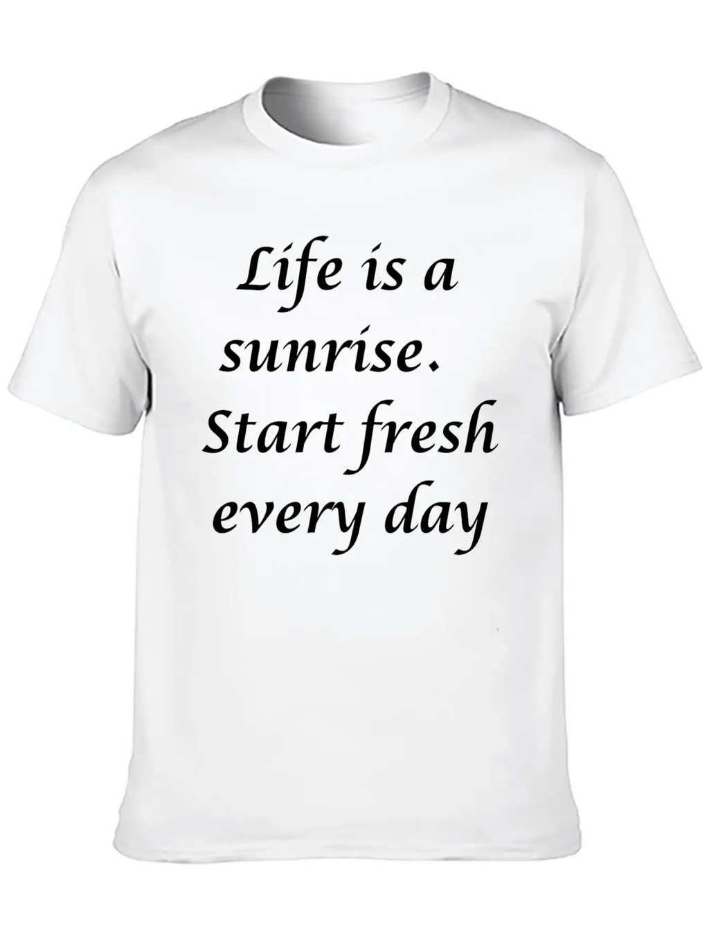 Sunrise Unisex Casual T-Shirt – Clean Design For Daily Comfort