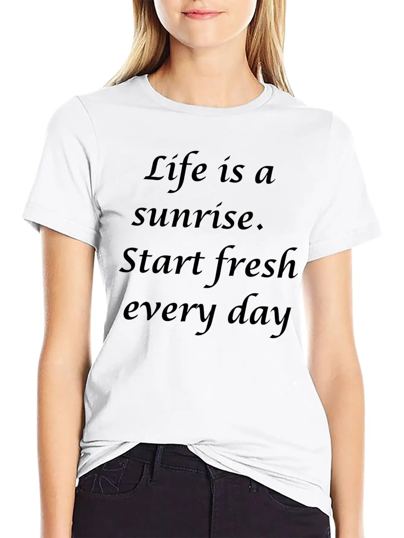 Sunrise Unisex Casual T-Shirt – Clean Design For Daily Comfort