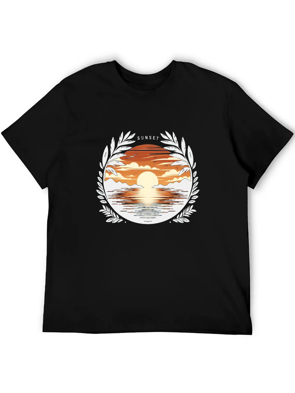 Sunset Basic Graphic T-Shirt – Daily Comfort In Soft Cotton