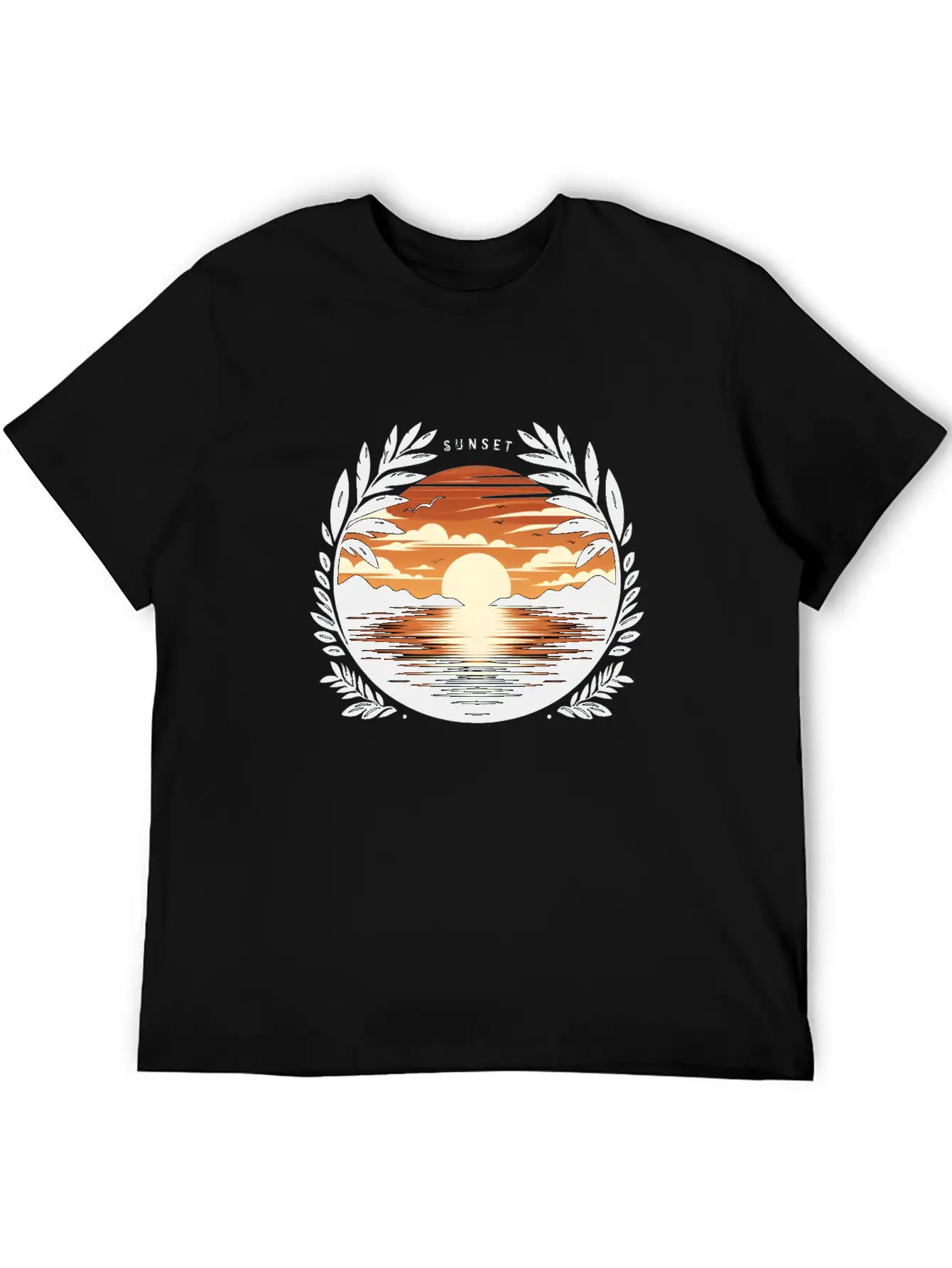 Sunset Basic Graphic T-Shirt – Daily Comfort In Soft Cotton