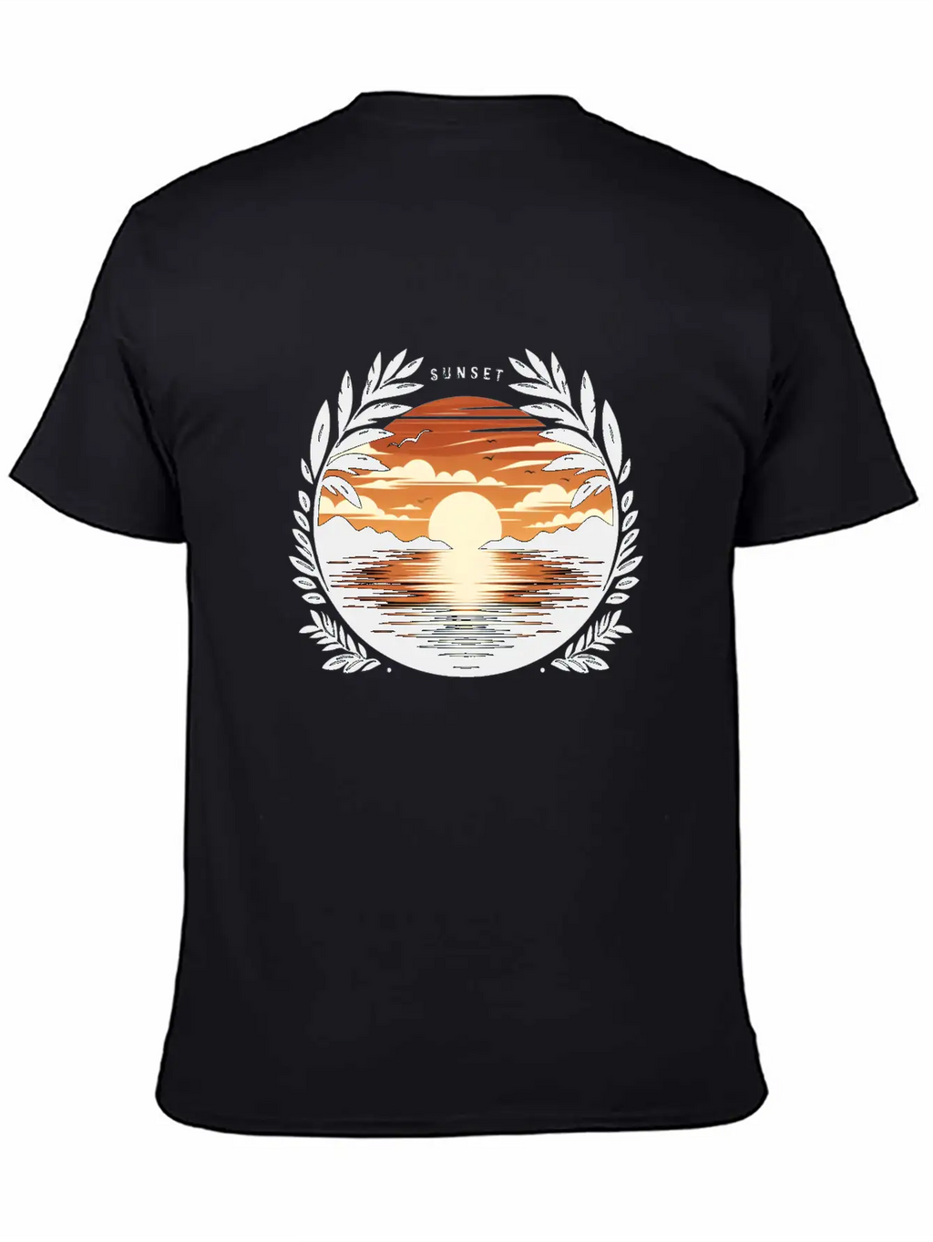 Sunset Basic Graphic T-Shirt – Daily Comfort In Soft Cotton