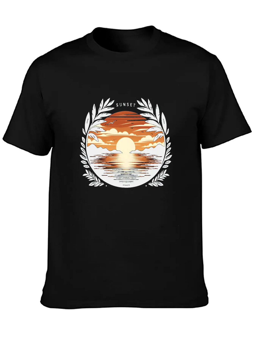 Sunset Basic Graphic T-Shirt – Daily Comfort In Soft Cotton
