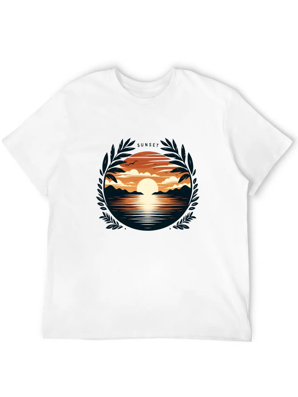 Sunset Basic Graphic T-Shirt – Daily Comfort In Soft Cotton