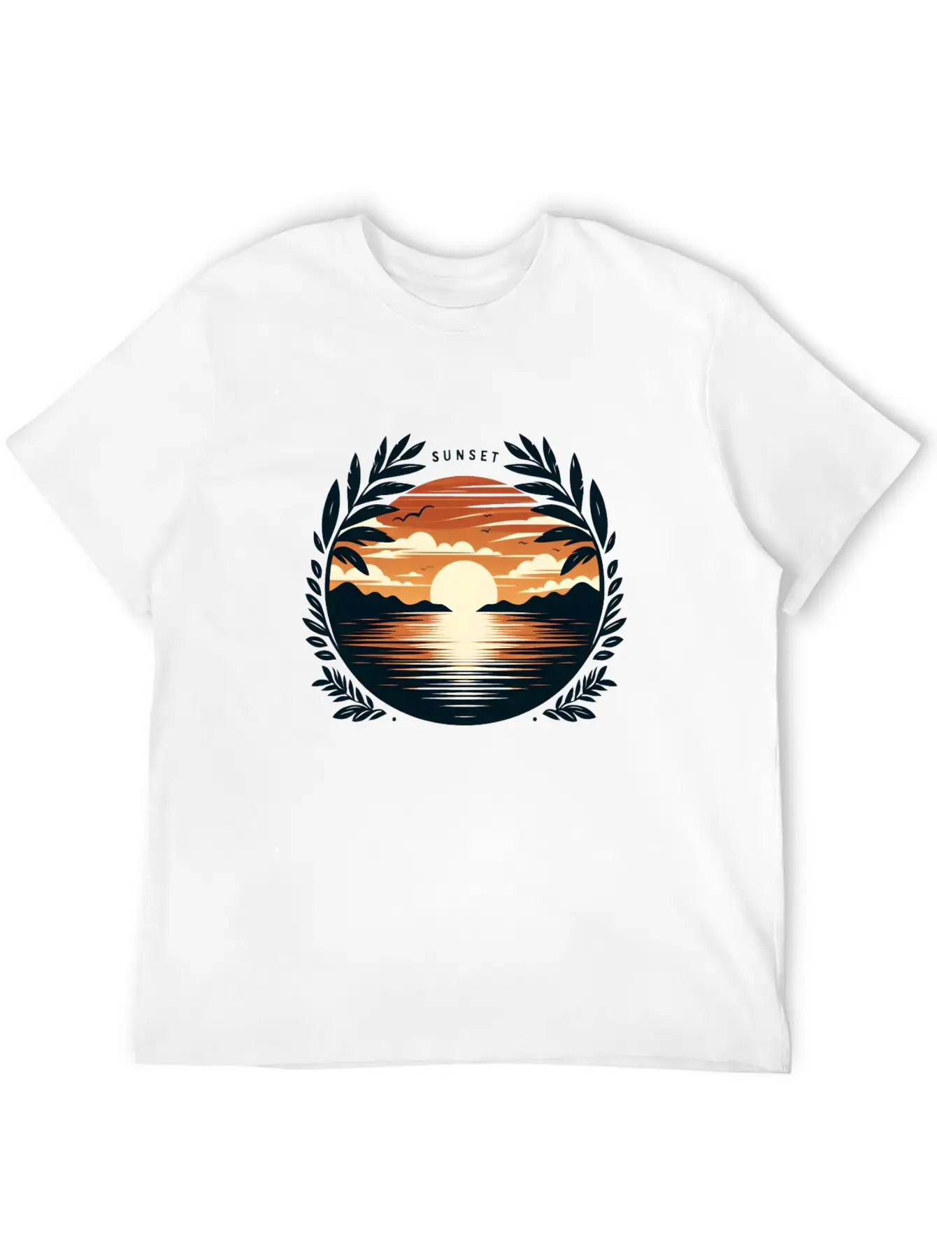 Sunset Basic Graphic T-Shirt – Daily Comfort In Soft Cotton