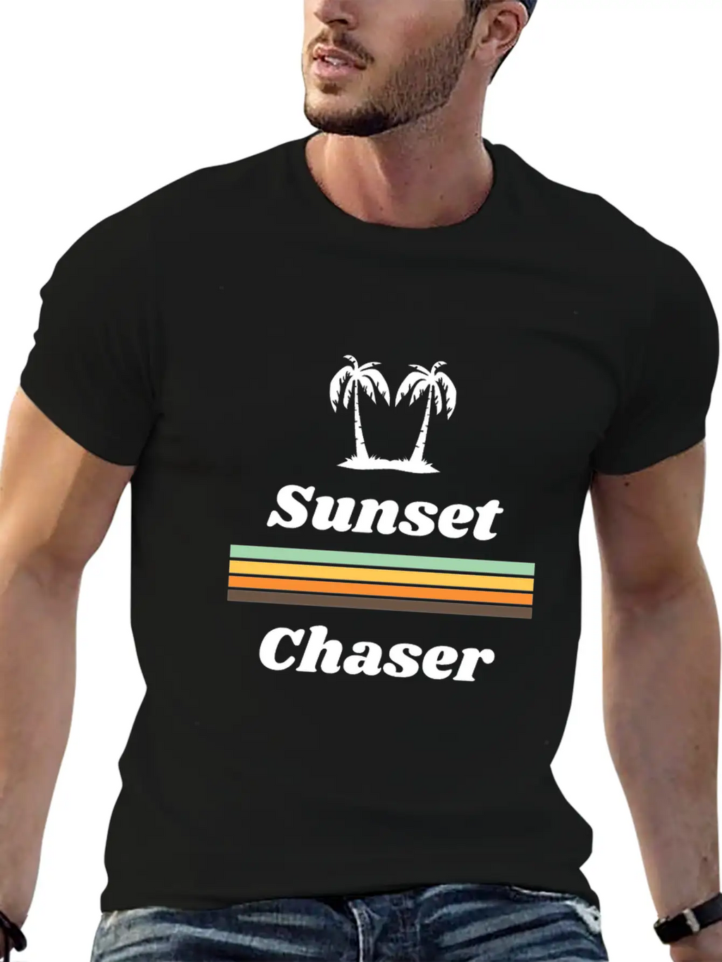 Sunset Chaser Basic Graphic T-Shirt – Daily Comfort In Soft Cotton