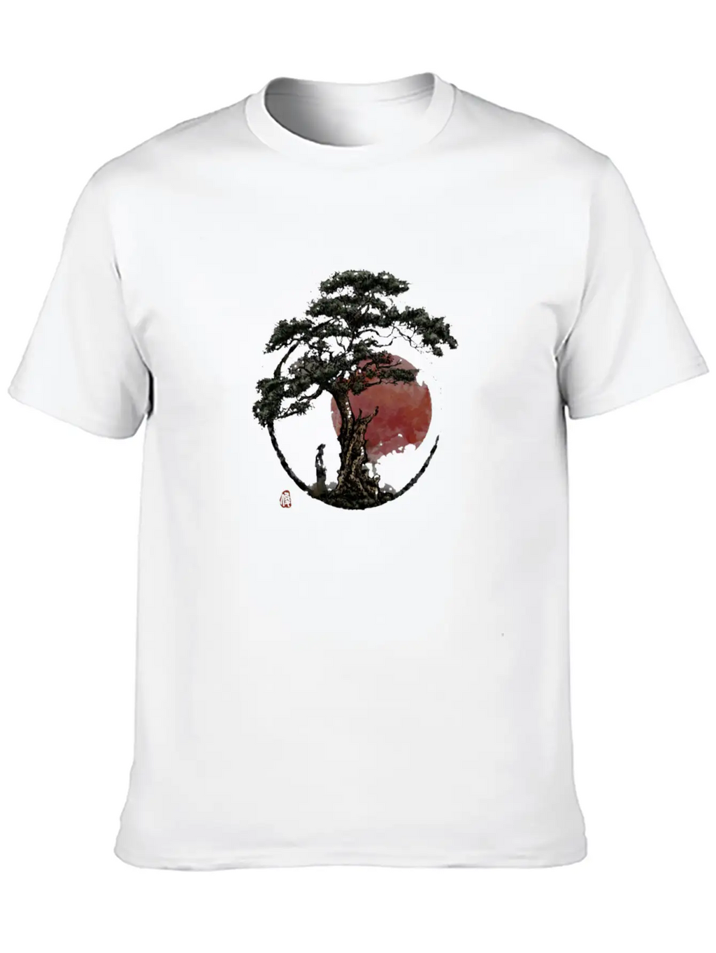 Sunset In Huangshan Classic Cotton Tee – Unisex Comfort For Any Season