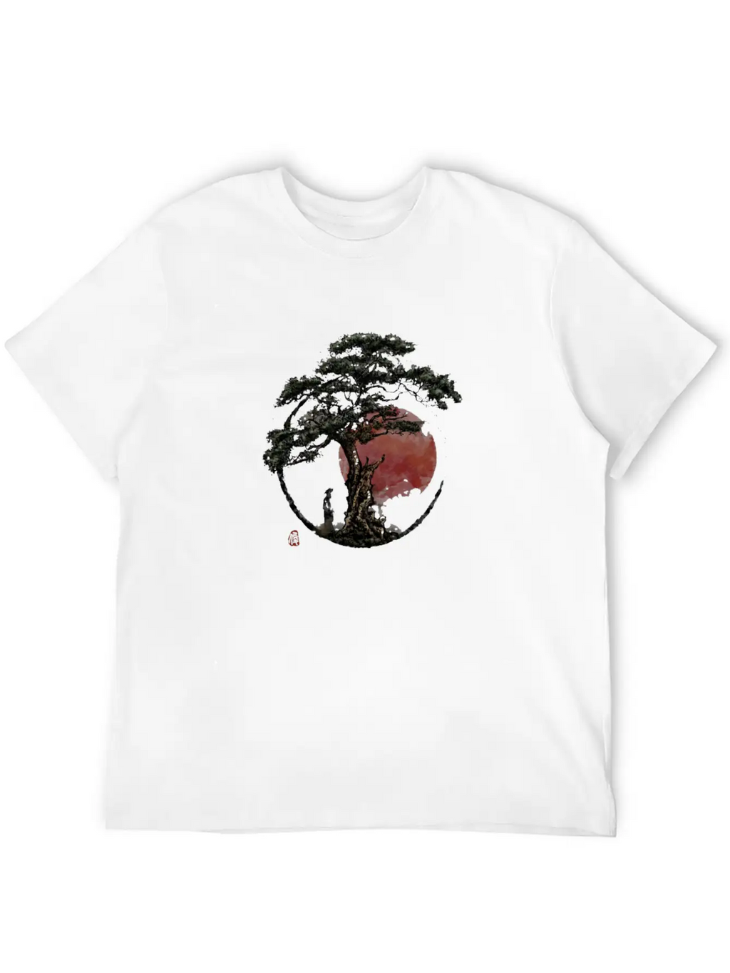 Sunset In Huangshan Classic Cotton Tee – Unisex Comfort For Any Season