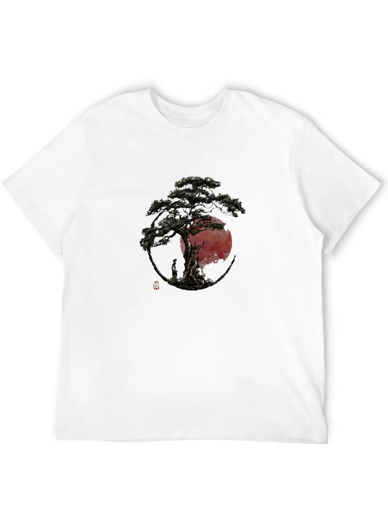Sunset In Huangshan Classic Cotton Tee – Unisex Comfort For Any Season