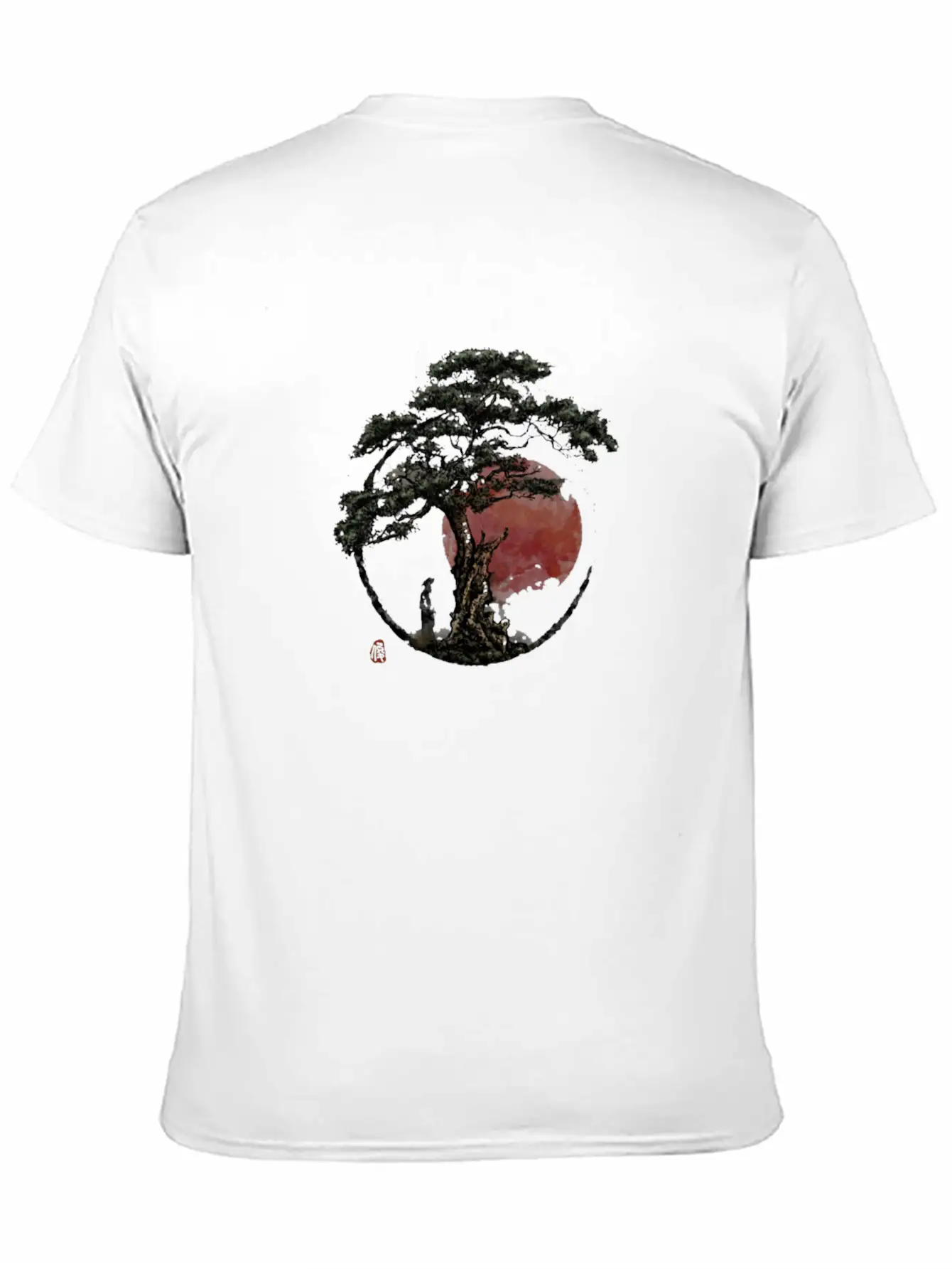 Sunset In Huangshan Classic Cotton Tee – Unisex Comfort For Any Season