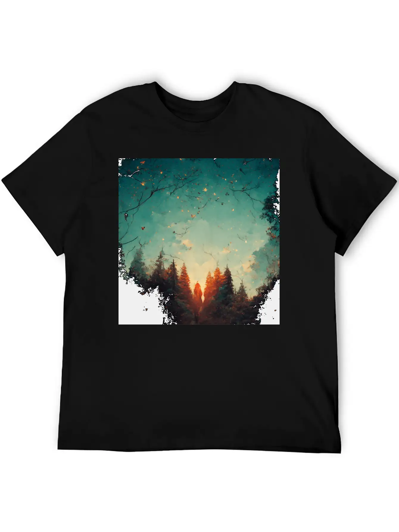 Sunset In The Forest Classic Cotton Tee – Unisex Comfort For Any Season