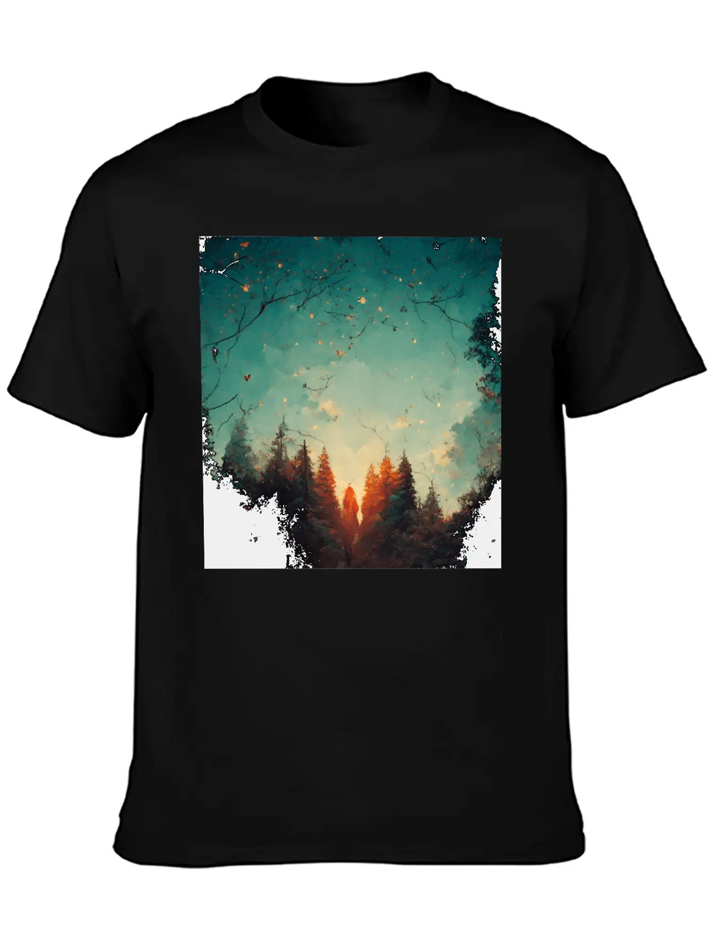 Sunset In The Forest Classic Cotton Tee – Unisex Comfort For Any Season