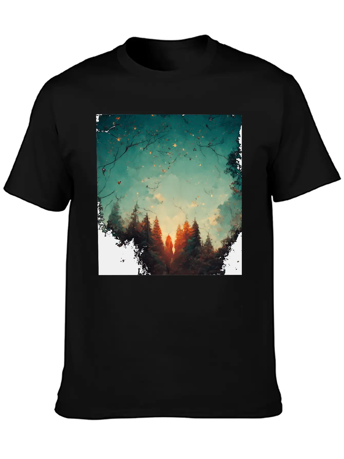Sunset In The Forest Classic Cotton Tee – Unisex Comfort For Any Season