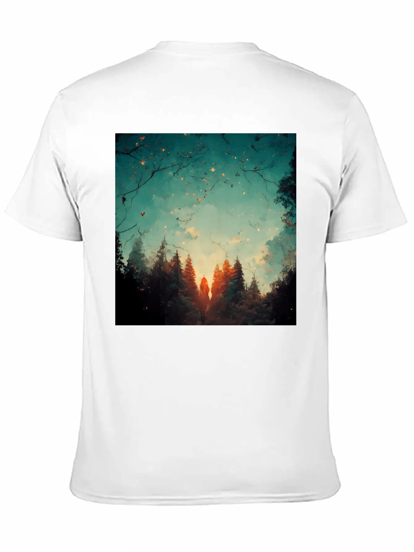Sunset In The Forest Classic Cotton Tee – Unisex Comfort For Any Season