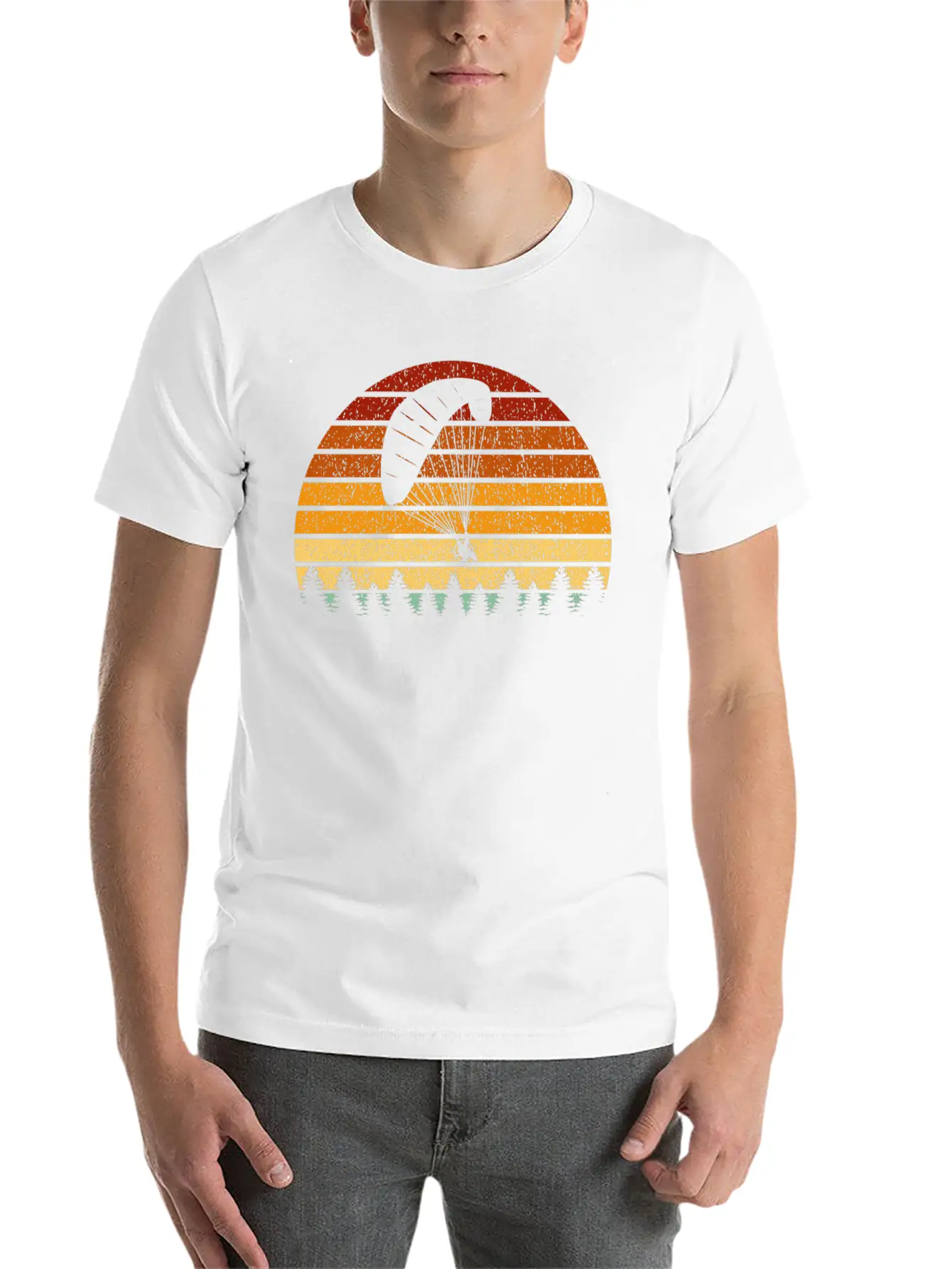 Sunset Paragliding For Paragliders Classic Cotton Tee – Unisex Comfort For Any Season