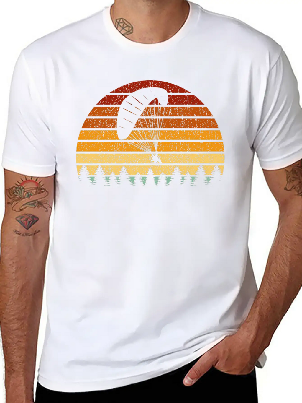 Sunset Paragliding For Paragliders Classic Cotton Tee – Unisex Comfort For Any Season