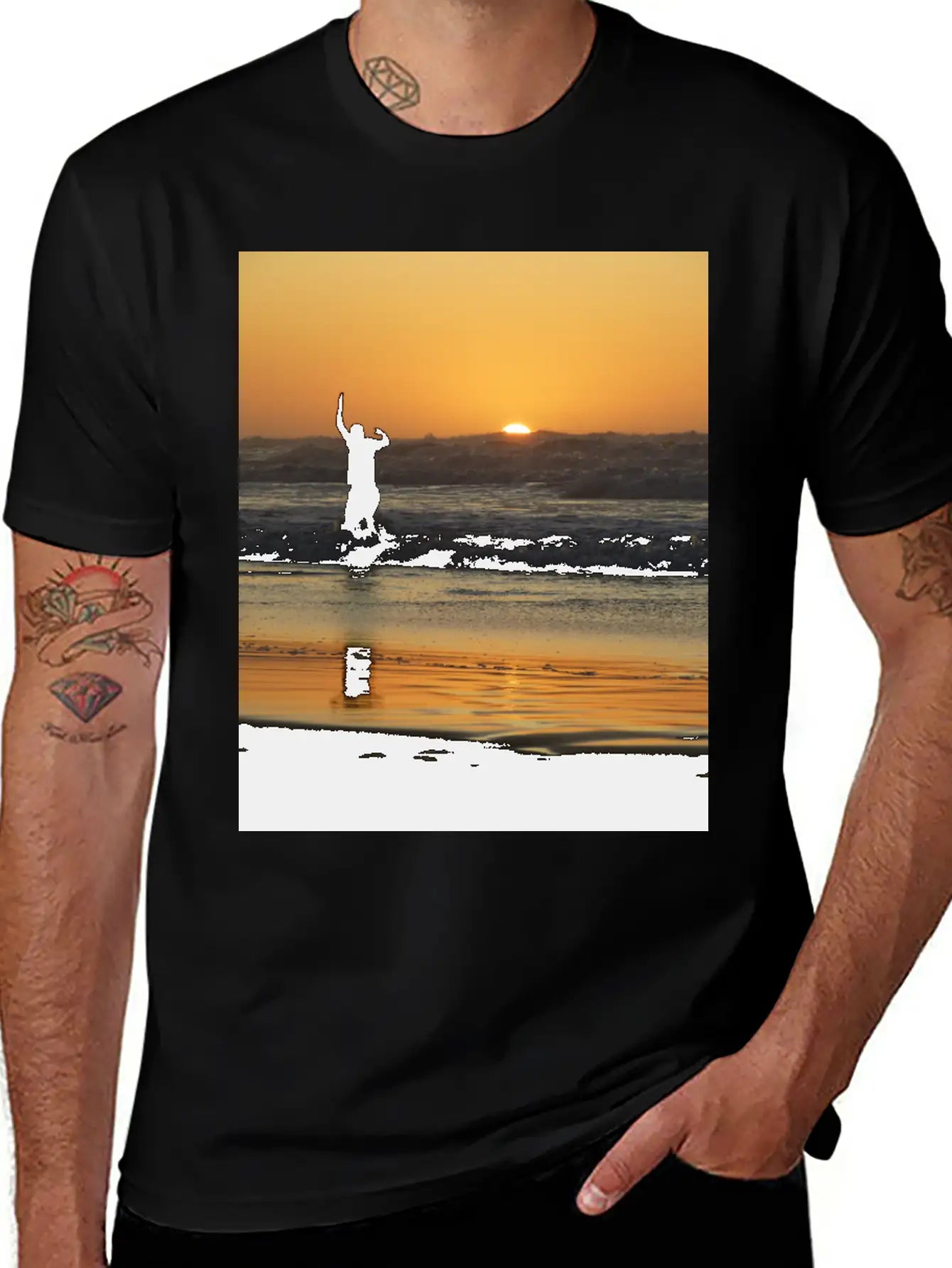 Sunset, Sunset Lovers, Sunset Time Classic Cotton Tee – Unisex Comfort For Any Season