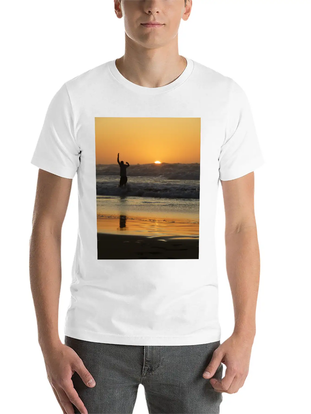 Sunset, Sunset Lovers, Sunset Time Classic Cotton Tee – Unisex Comfort For Any Season