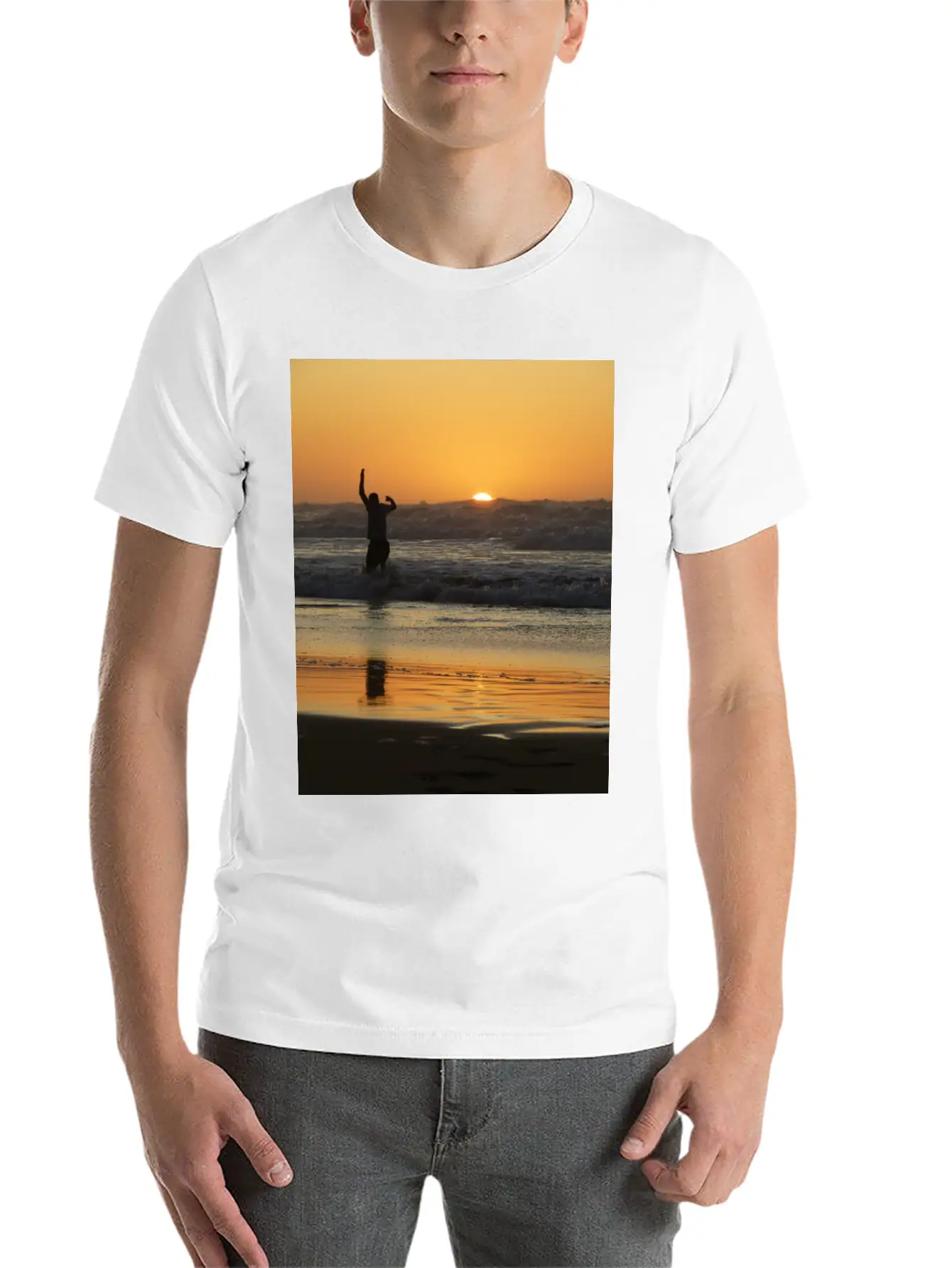 Sunset, Sunset Lovers, Sunset Time Classic Cotton Tee – Unisex Comfort For Any Season
