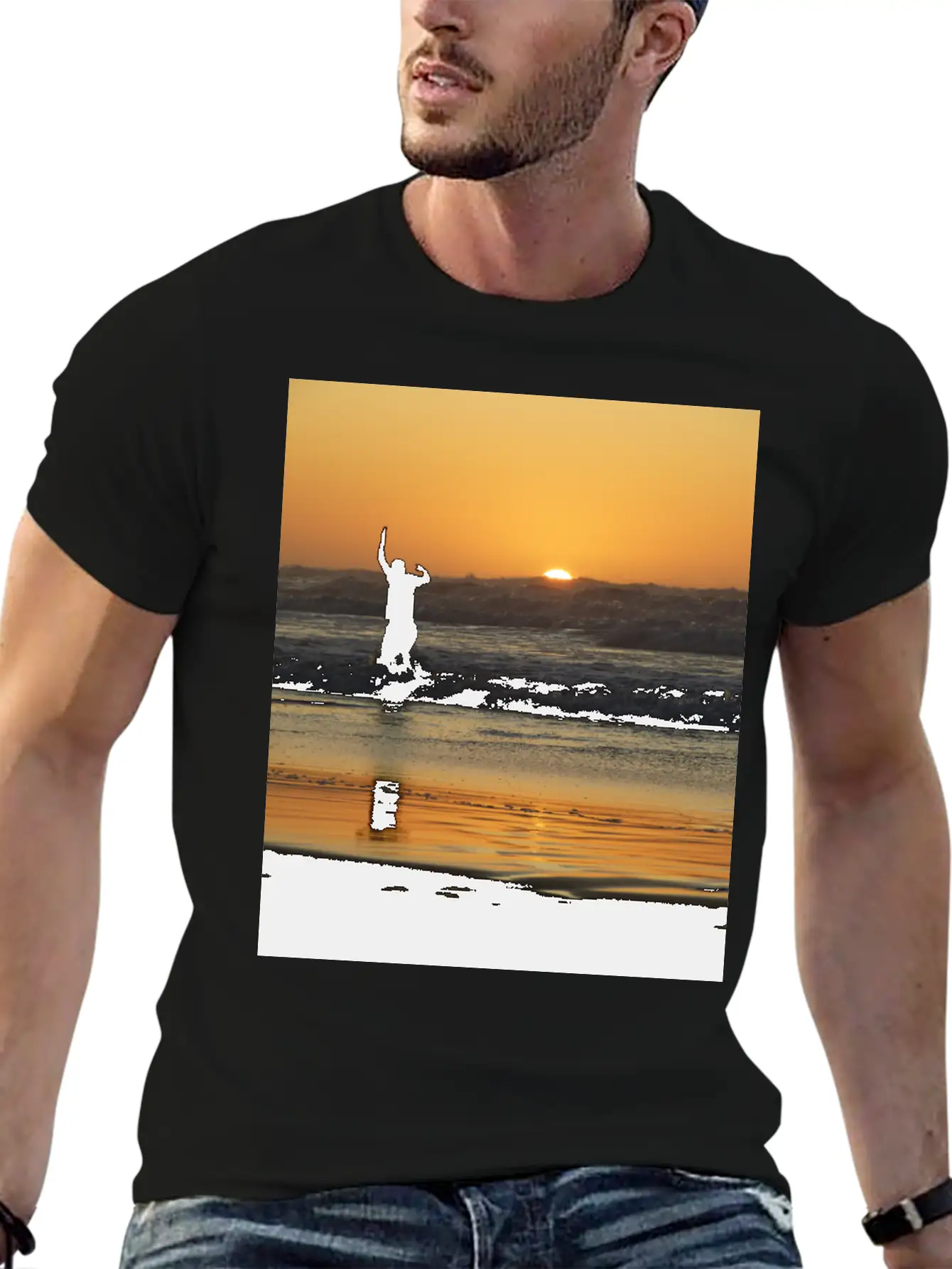Sunset, Sunset Lovers, Sunset Time Classic Cotton Tee – Unisex Comfort For Any Season