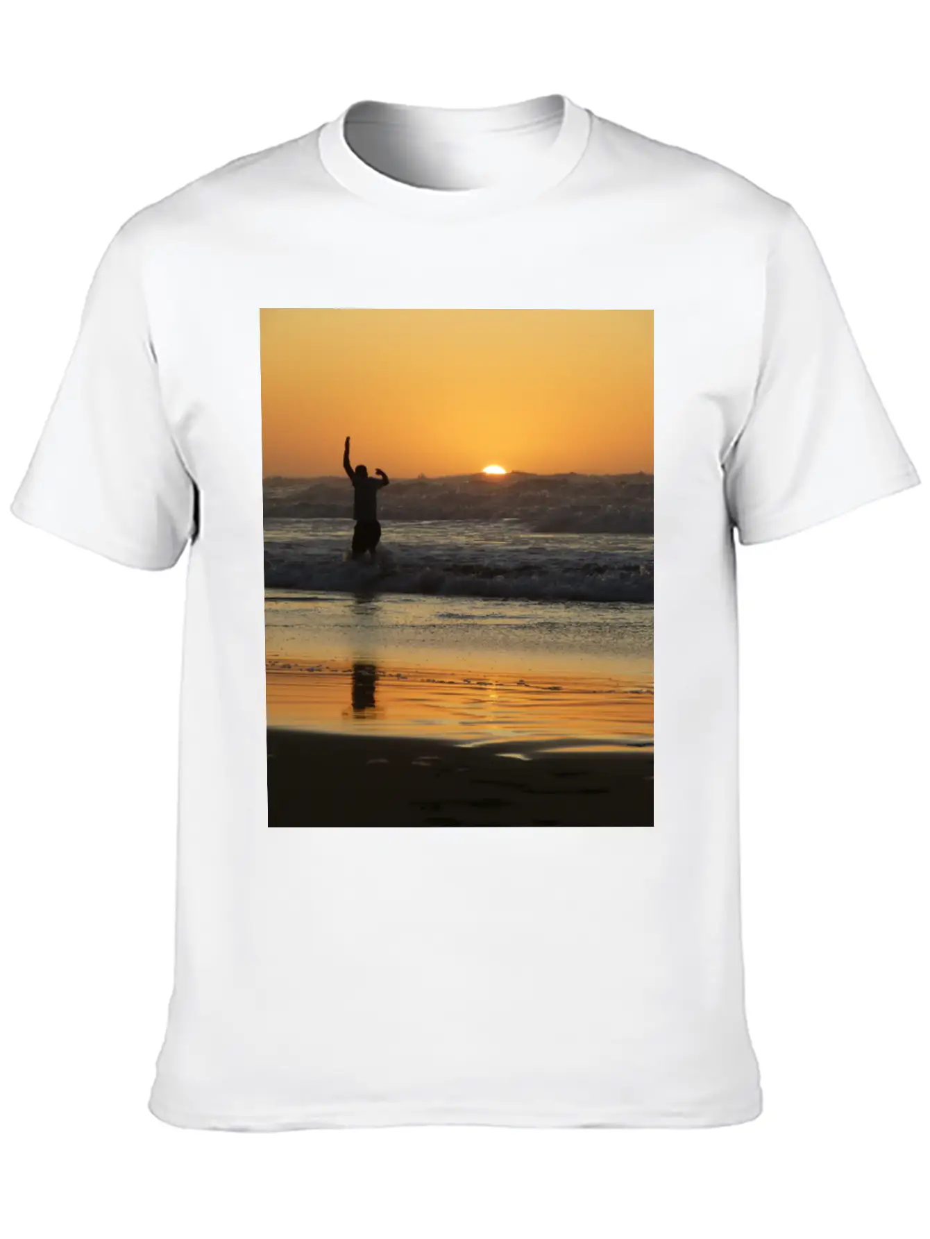 Sunset, Sunset Lovers, Sunset Time Classic Cotton Tee – Unisex Comfort For Any Season