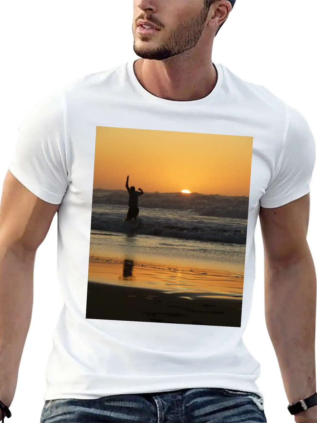 Sunset, Sunset Lovers, Sunset Time Classic Cotton Tee – Unisex Comfort For Any Season