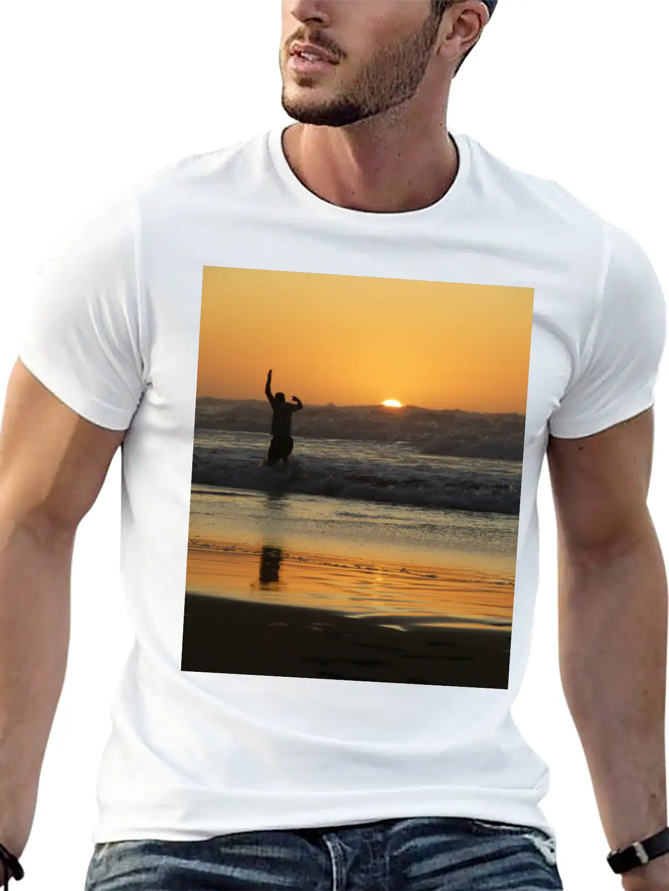 Sunset, Sunset Lovers, Sunset Time Classic Cotton Tee – Unisex Comfort For Any Season