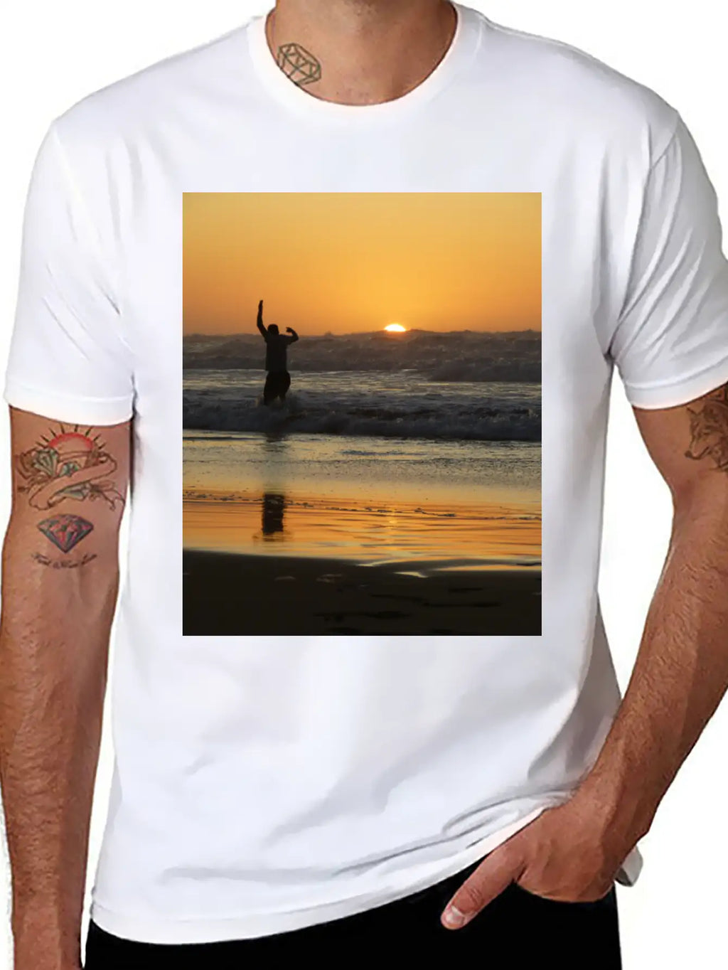 Sunset, Sunset Lovers, Sunset Time Classic Cotton Tee – Unisex Comfort For Any Season